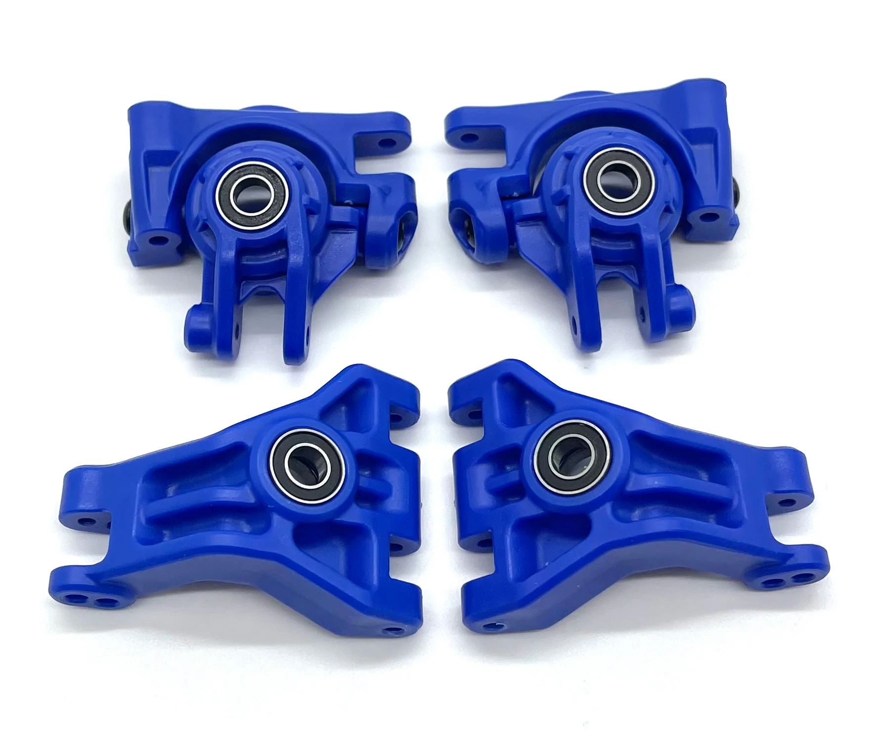 Stampede 4x4 BL-2s Blue HUBS, Carriers spindles BEARINGS stampede Traxxas 67154-4