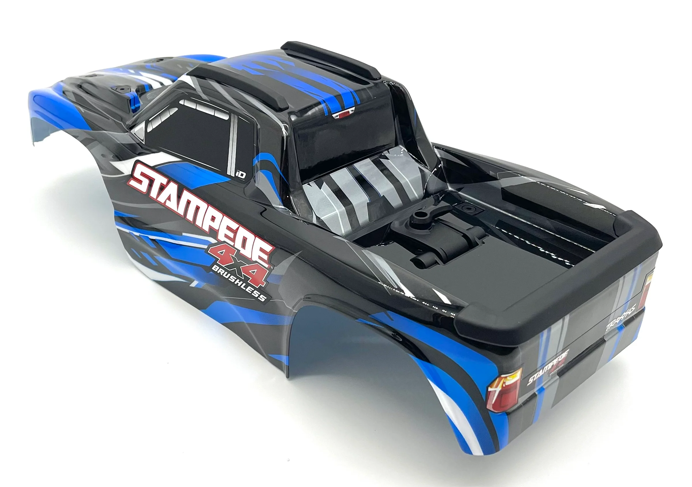 Stampede 4x4 BL-2S BODY Shell (BLUE) w/rollbar and mounts Traxxas 67154-4 - Image 5
