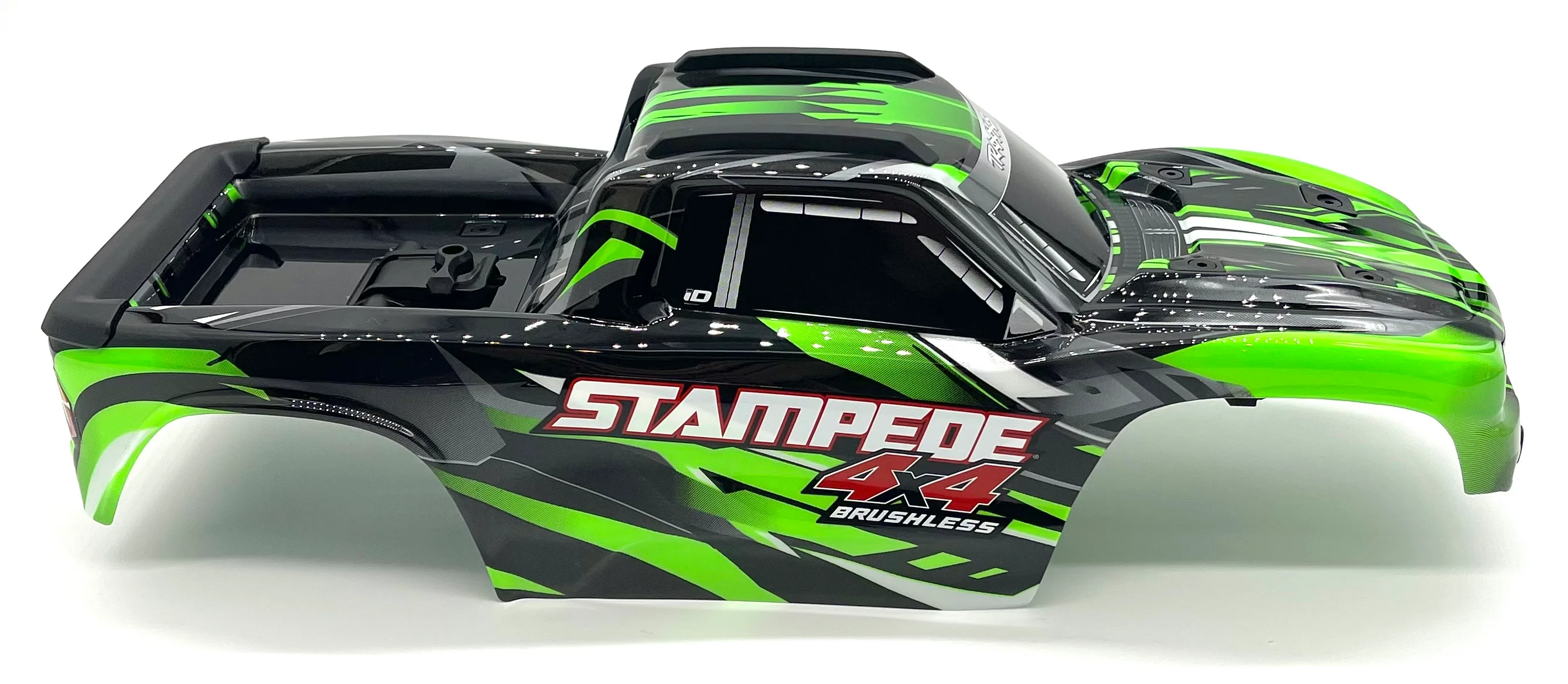 Stampede 4x4 BL-2S BODY Shell (GREEN) w/rollbar and mounts Traxxas 67154-4 - Image 3