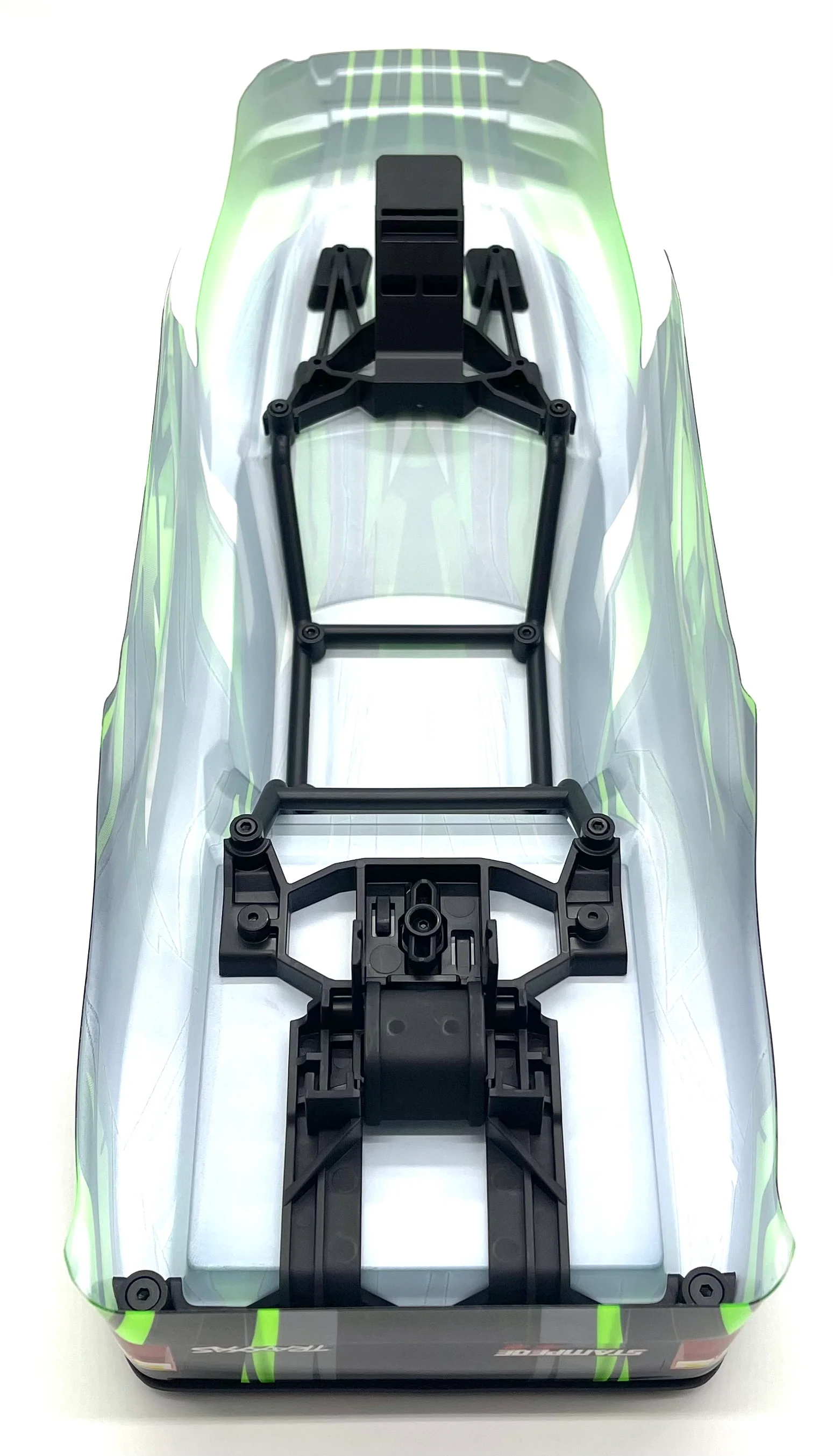 Stampede 4x4 BL-2S BODY Shell (GREEN) w/rollbar and mounts Traxxas 67154-4 - Image 7