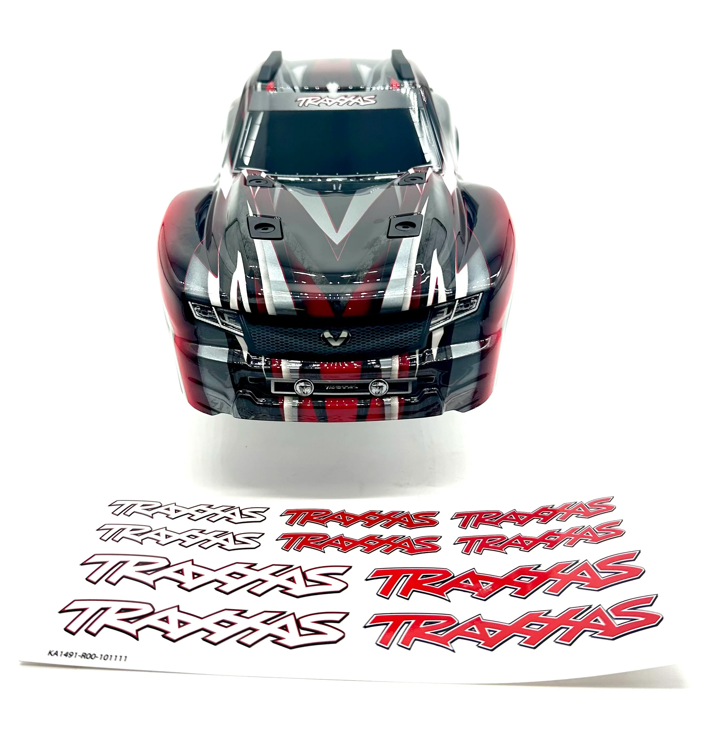 Stampede 4x4 VXL BODY Shell (RED & Black 9014-RED Cover Shell hoss 90376-4 - Image 3