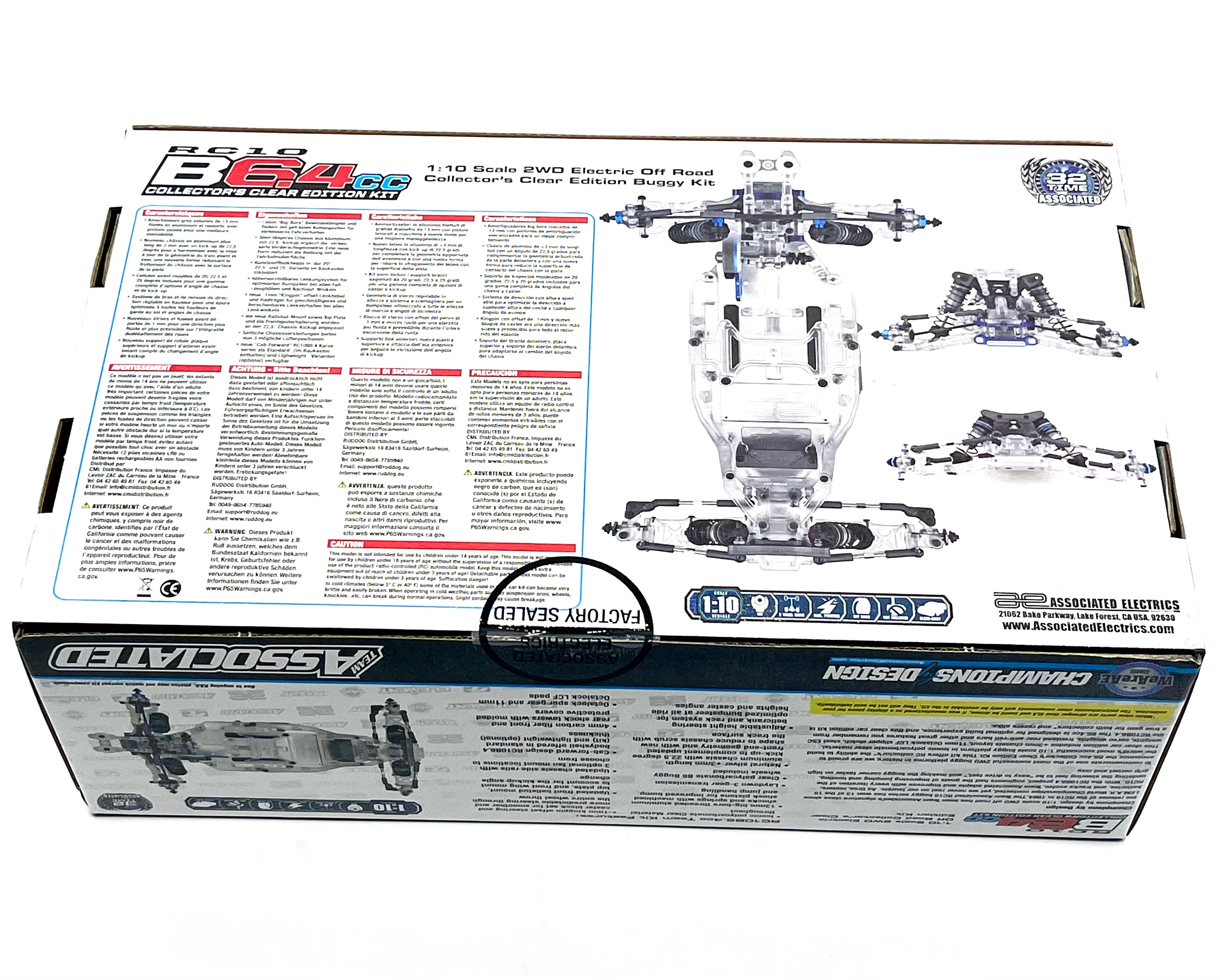 Team Associated B6.4 CC ASC90043 RC10B6.4CC Collector's Clear Edition 1/10 2WD E - Image 3