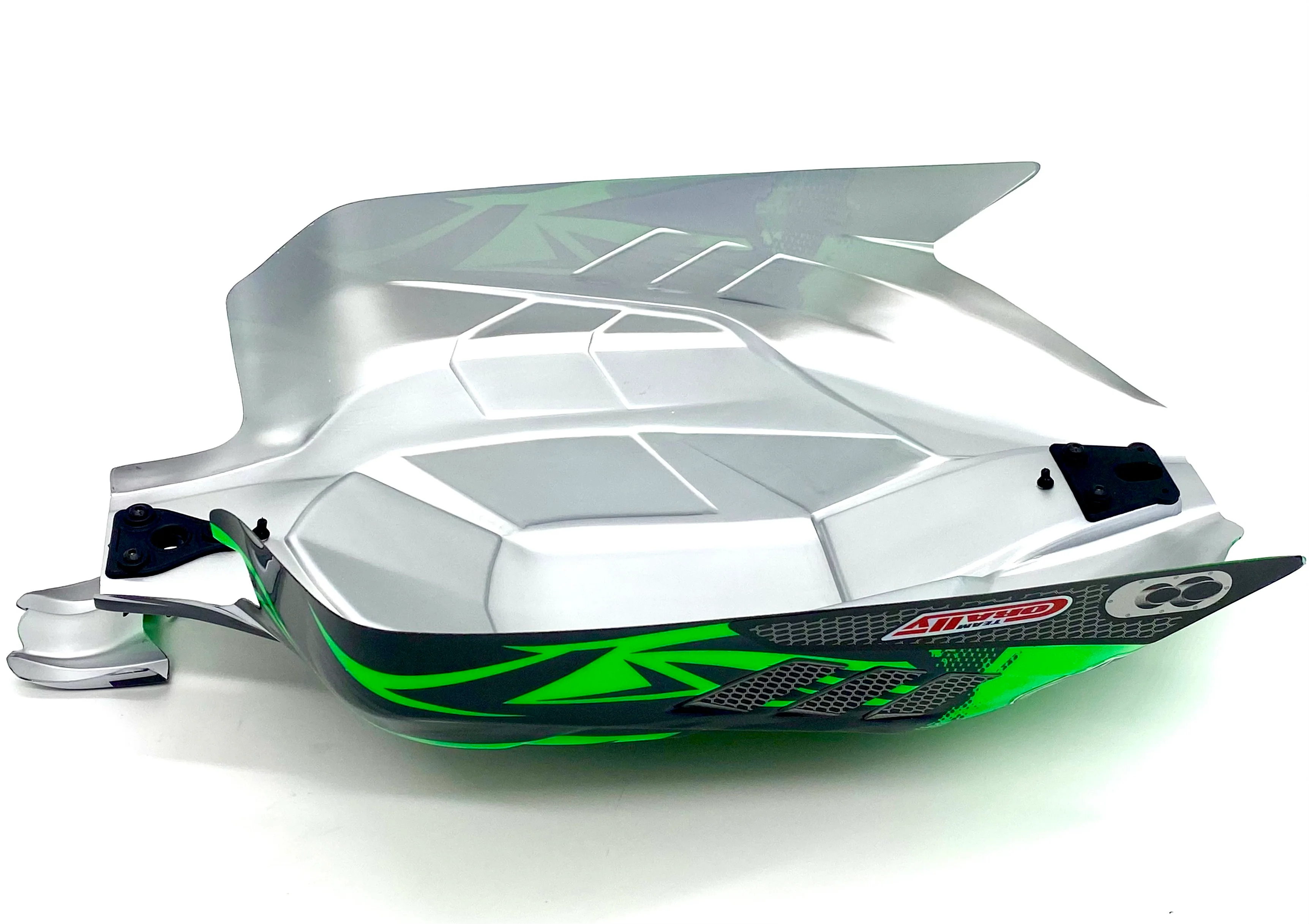 Team Corally ASUGA XLR - Body Shell (Green polycarbonate cover & Body Pins C-00288 - Image 3