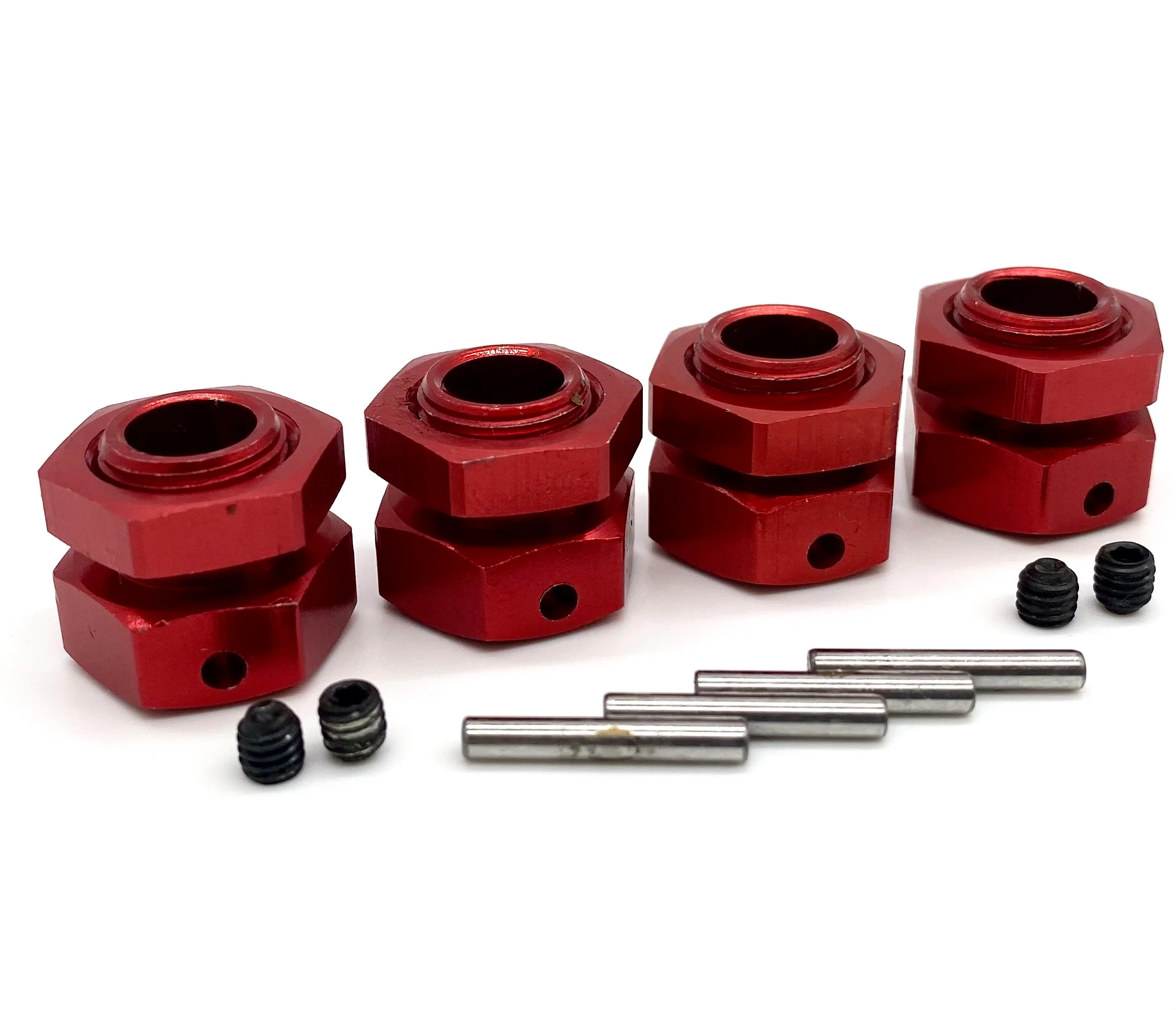 Team Corally JAMBO - 17mm Hex Hubs (Adaptors drive Wheel Red nuts C-00166 - Image 3
