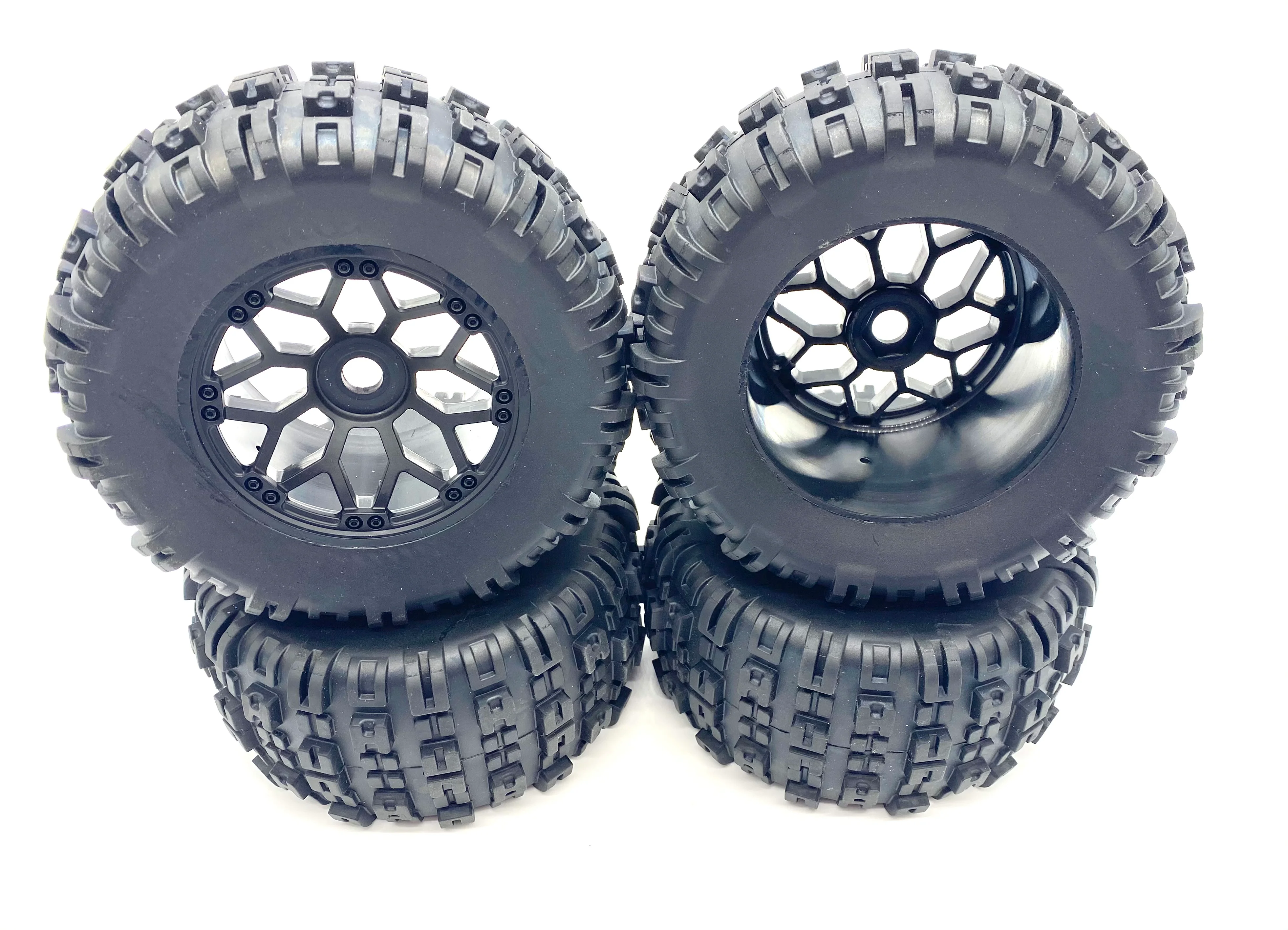 Team Corally JAMBO - TIRES & Wheels (Off-Road tyres black rims 6s XP C-00166 - Image 3