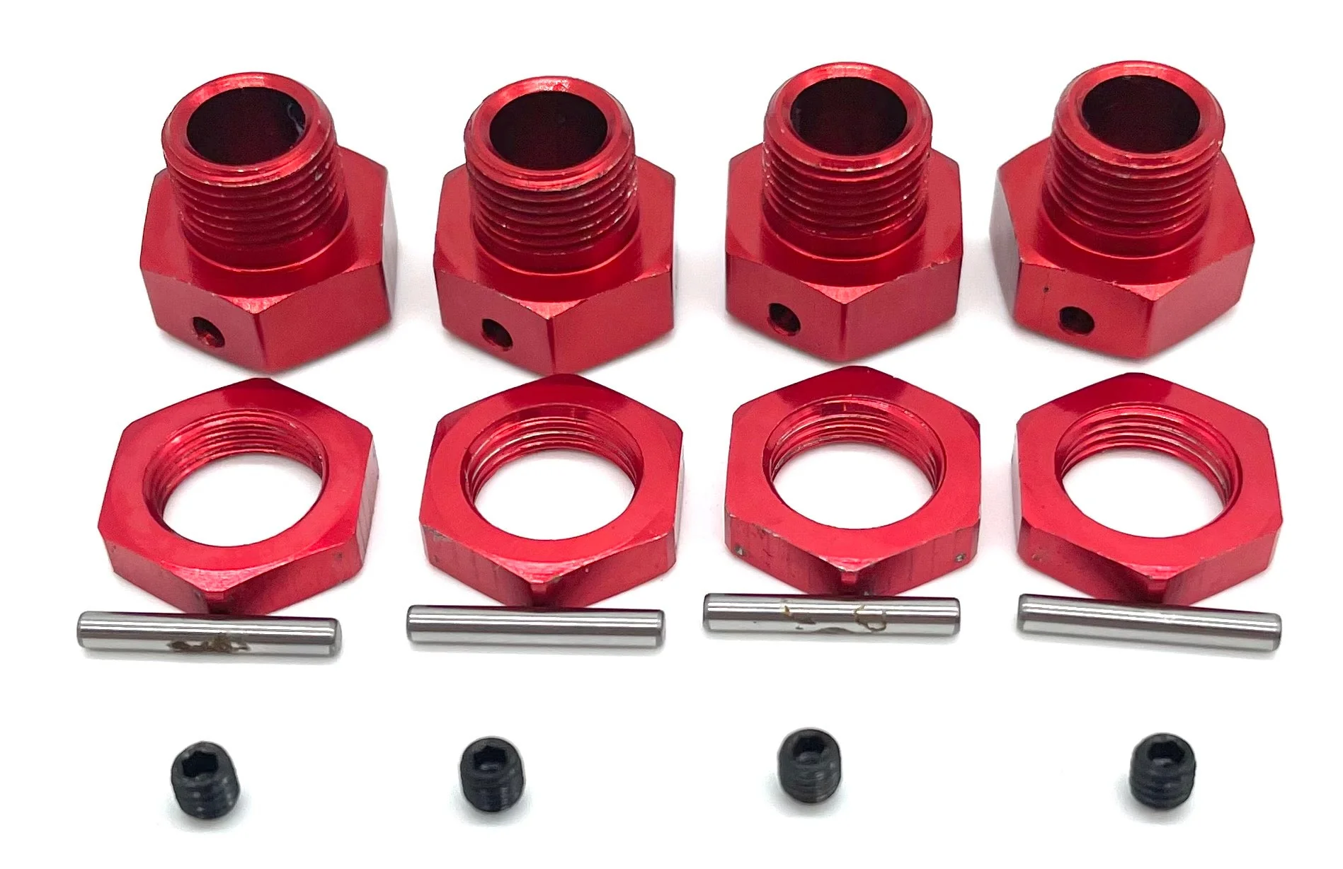 Team Corally KAGAMA - 17mm Hex Hubs (Adaptors drive Wheel Red nuts C-00474 - Image 3