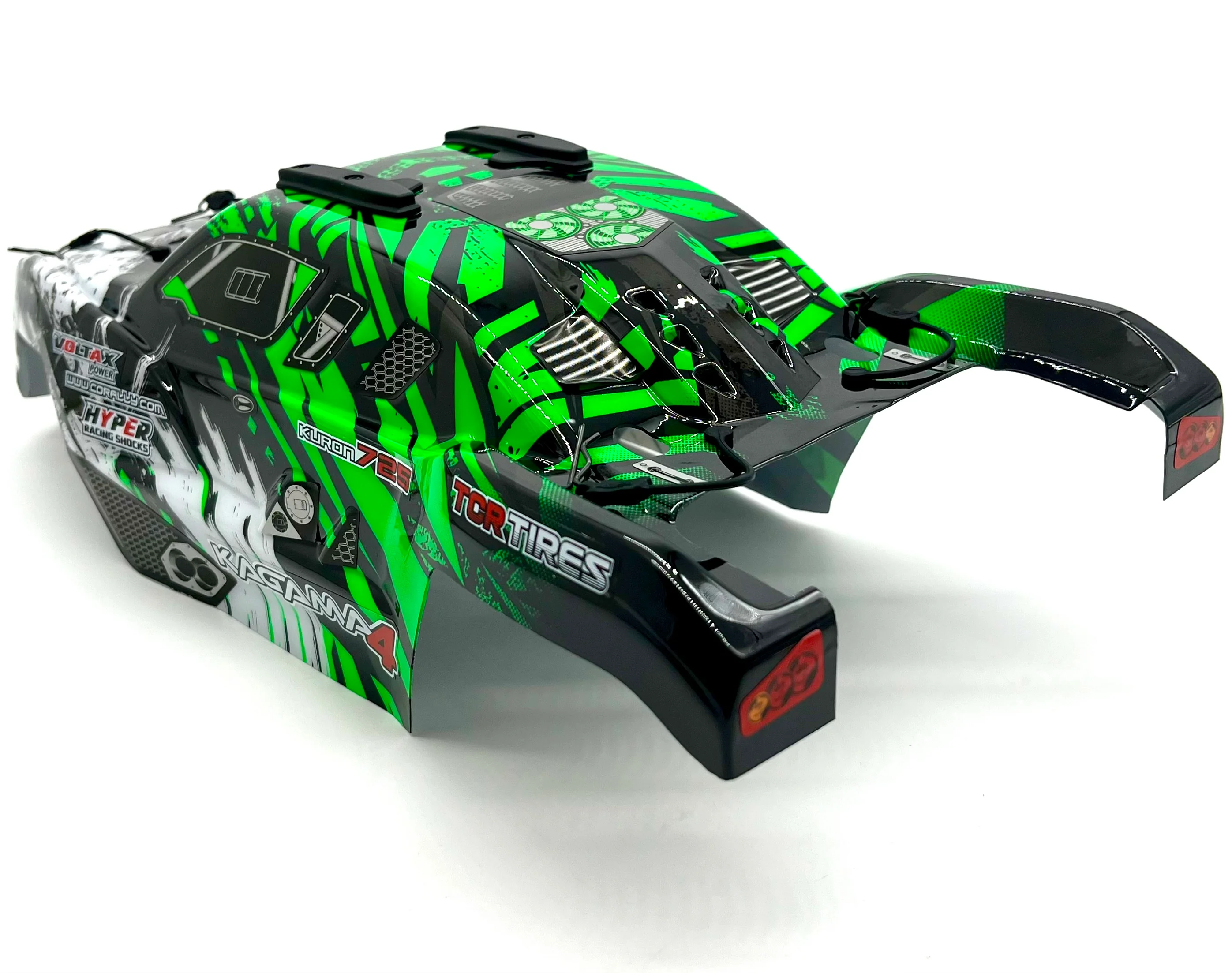 Team Corally KAGAMA 4 - Body (Green Painted Buggy trimmed C-00293 - Image 3