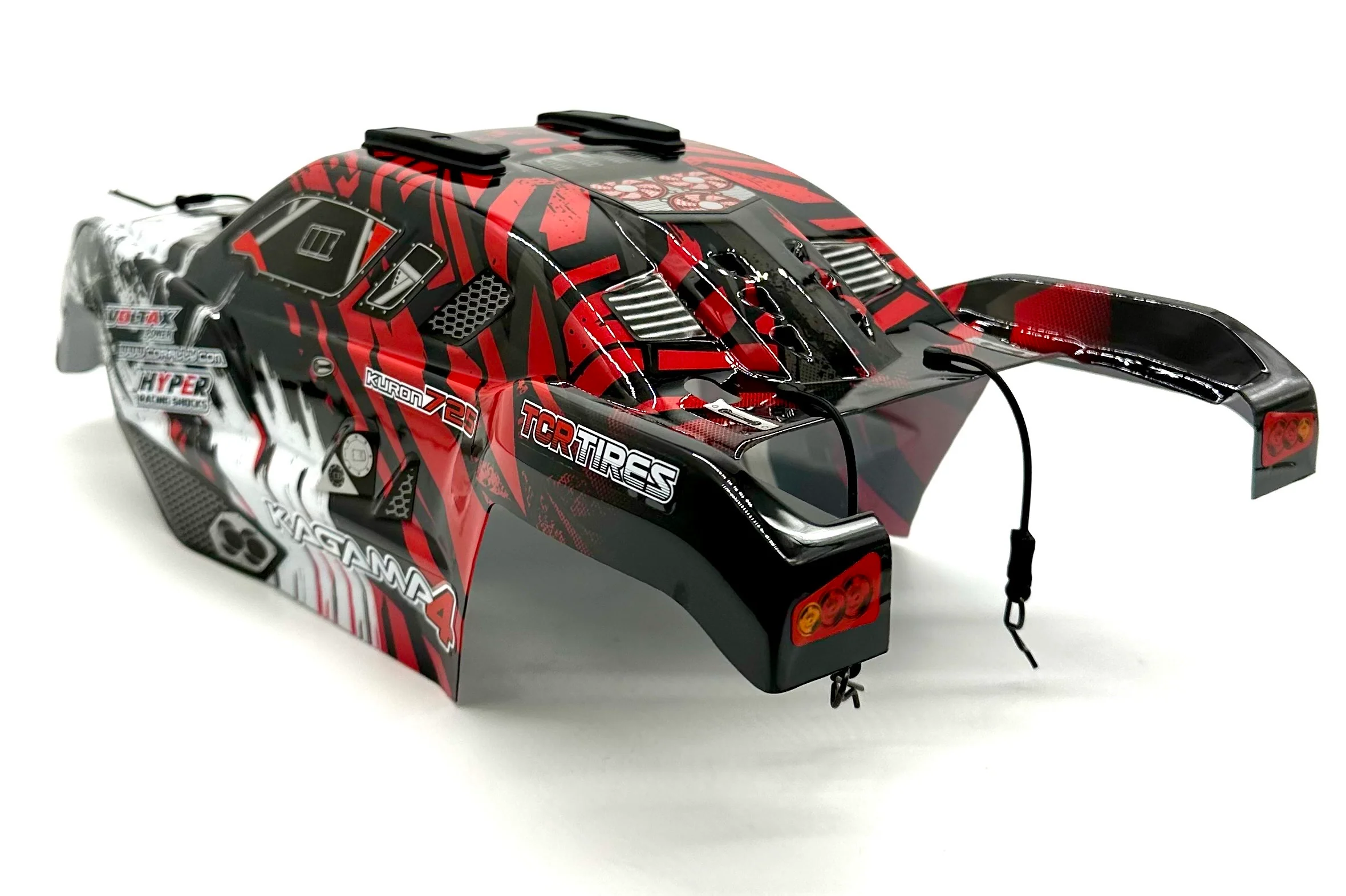 Team Corally KAGAMA 4 - Body (Red Painted Buggy trimmed C-00293 - Image 3