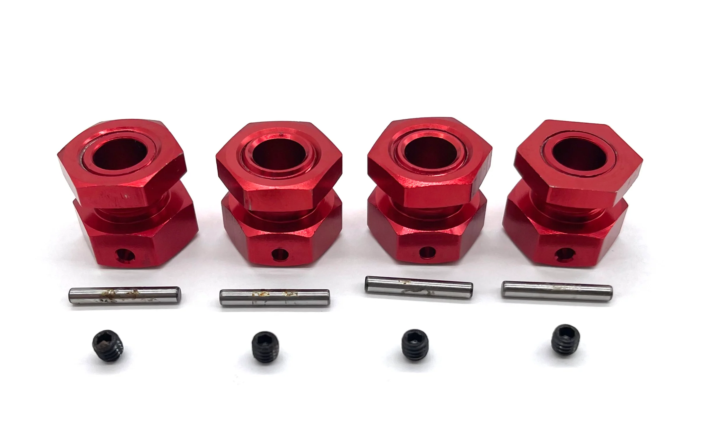 Team Corally SYNCRO-4 - Hexes (Adaptors drive Wheel Red nuts C-00287 - Image 2