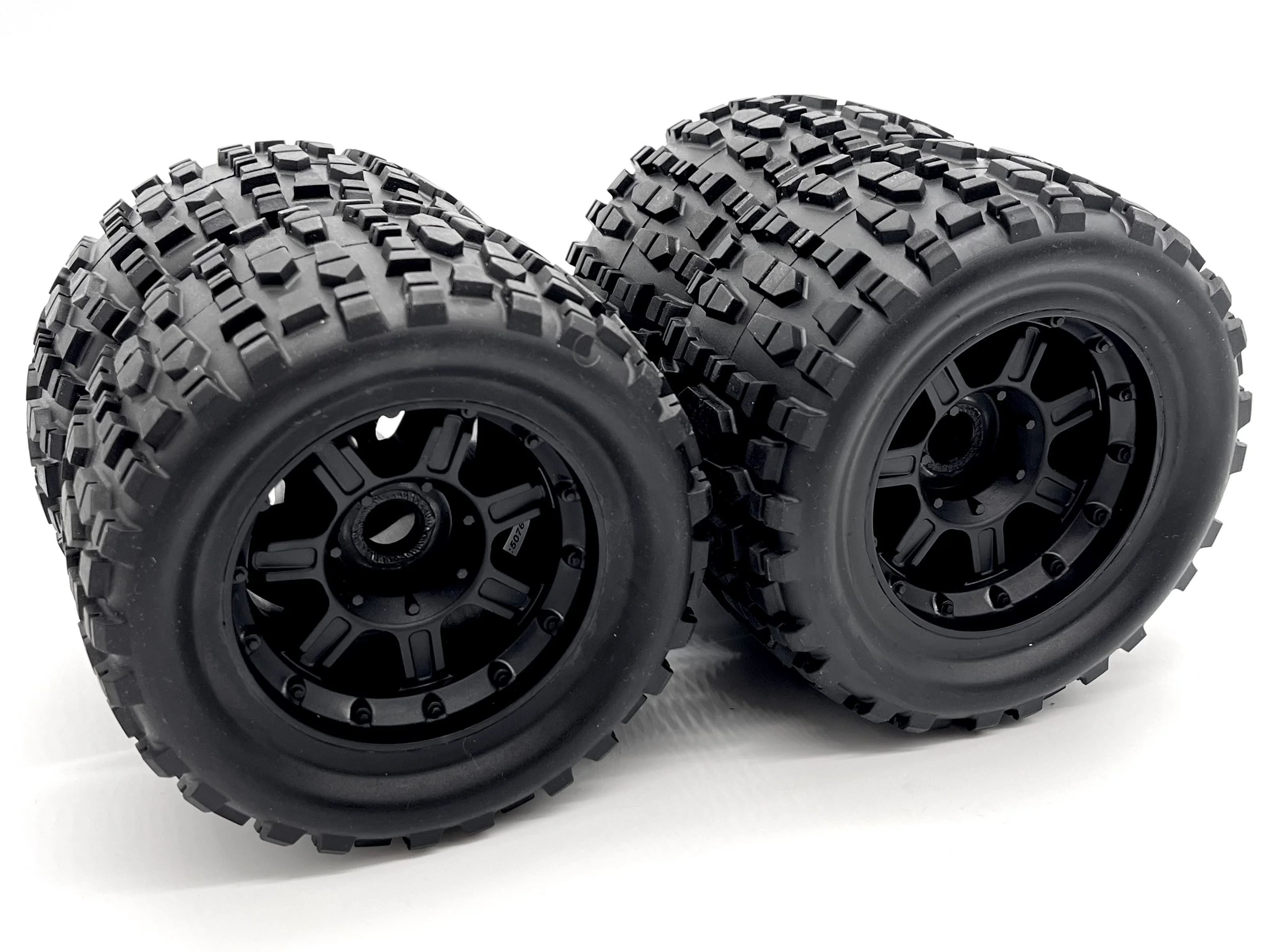 Team Corally KAGAMA 4 - Tires (XL4S MT Tires - Grabber - Glued on Black Rims C-00293 - Image 3