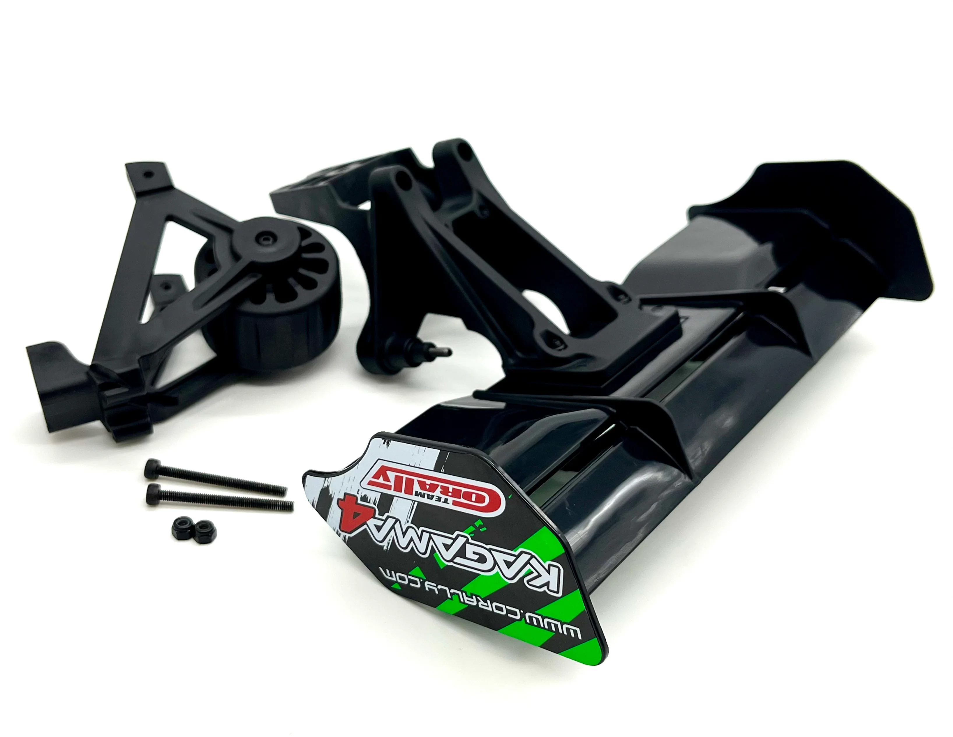 Team Corally KAGAMA 4 - Wing (Green Wing, Mount, composite decals C-00293 - Image 3