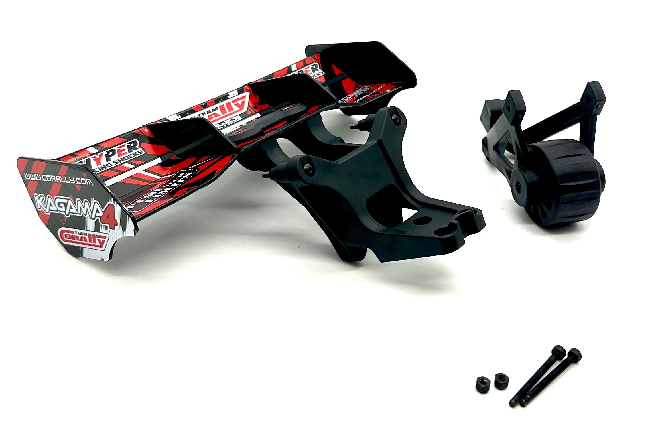 Team Corally KAGAMA 4 - Wing (Red Wing, Mount composite decals C-00293