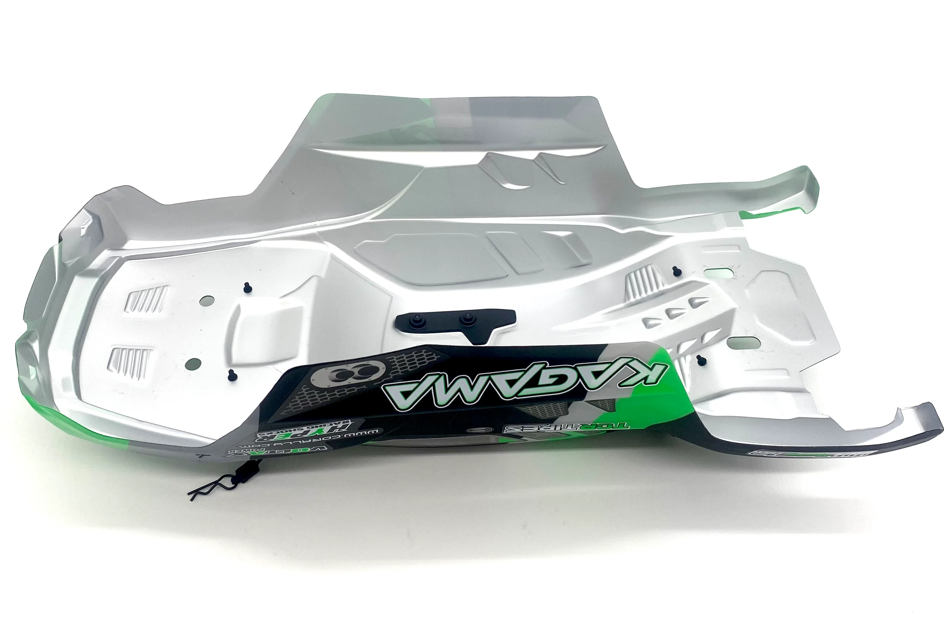 Team Corally KAGAMA - Body Shell (Green polycarbonate cover & Body Pins C-00474 - Image 3
