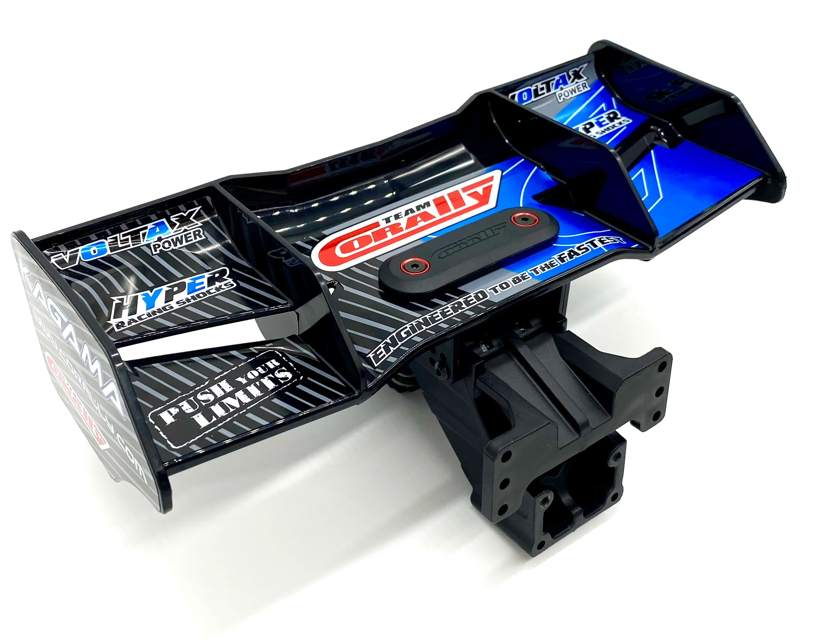 Team Corally KAGAMA - WING (rear spoiler black/blue w/mount C-00474 - Image 2