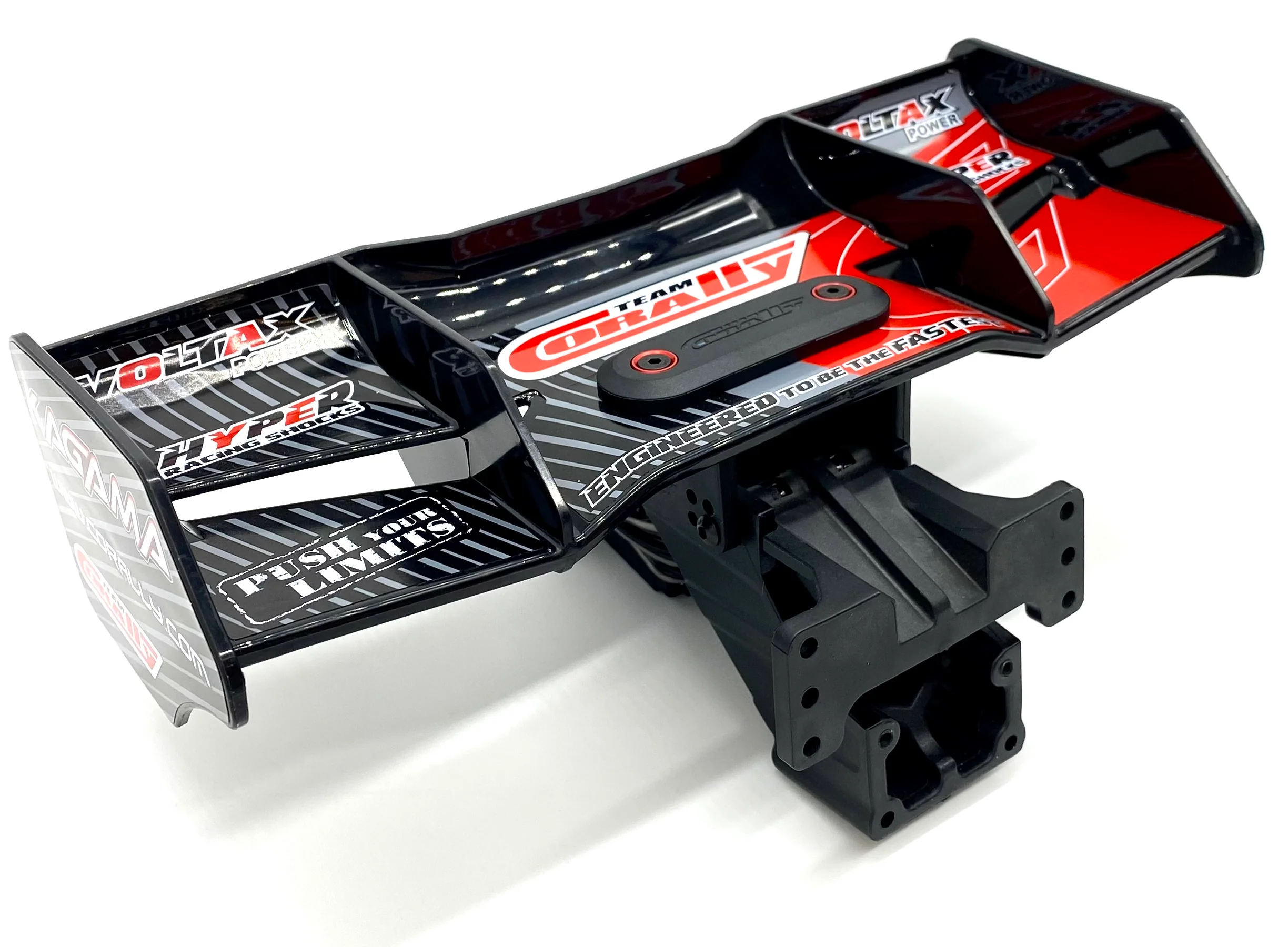 Team Corally KAGAMA - WING (rear spoiler black/red w/mount C-00474 - Image 2