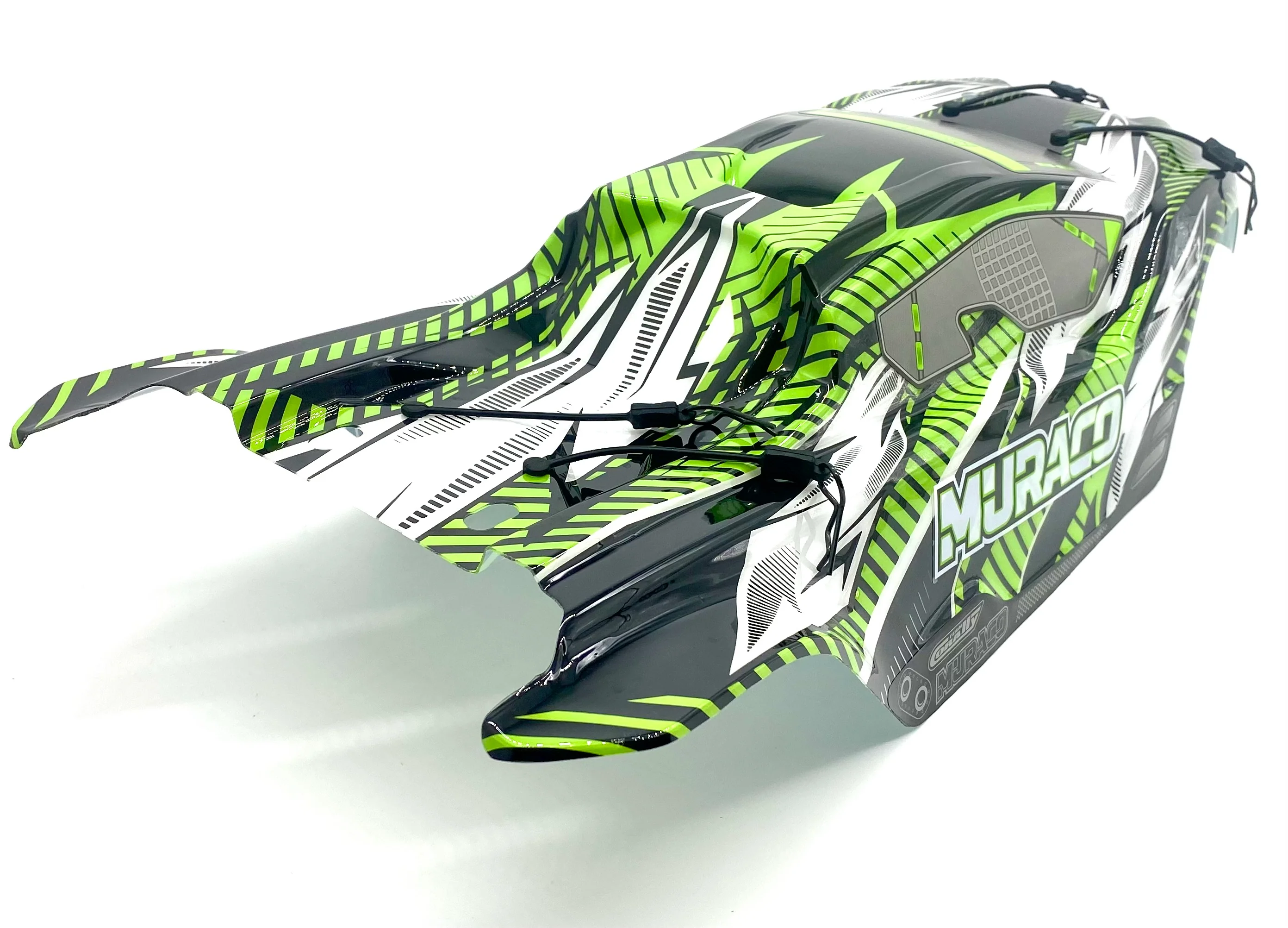 Team Corally Muraco - Body Shell (GREEN polycarbonate cover & Body Pins C-00175 - Image 3