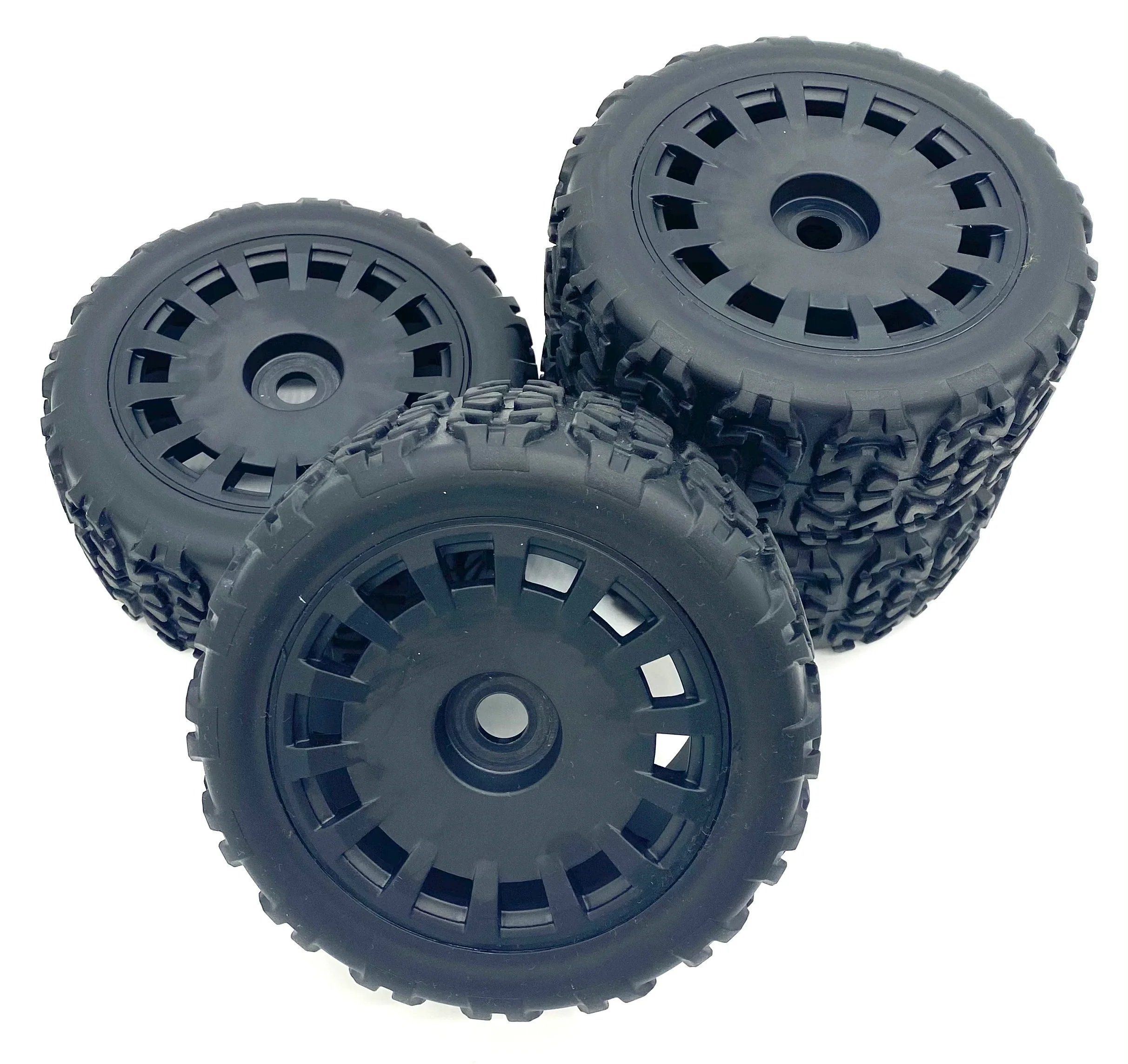 Team Corally SHOGUN - TIRES & Wheels (Truggy tyres black rims 6s XP C-00177 - Image 2