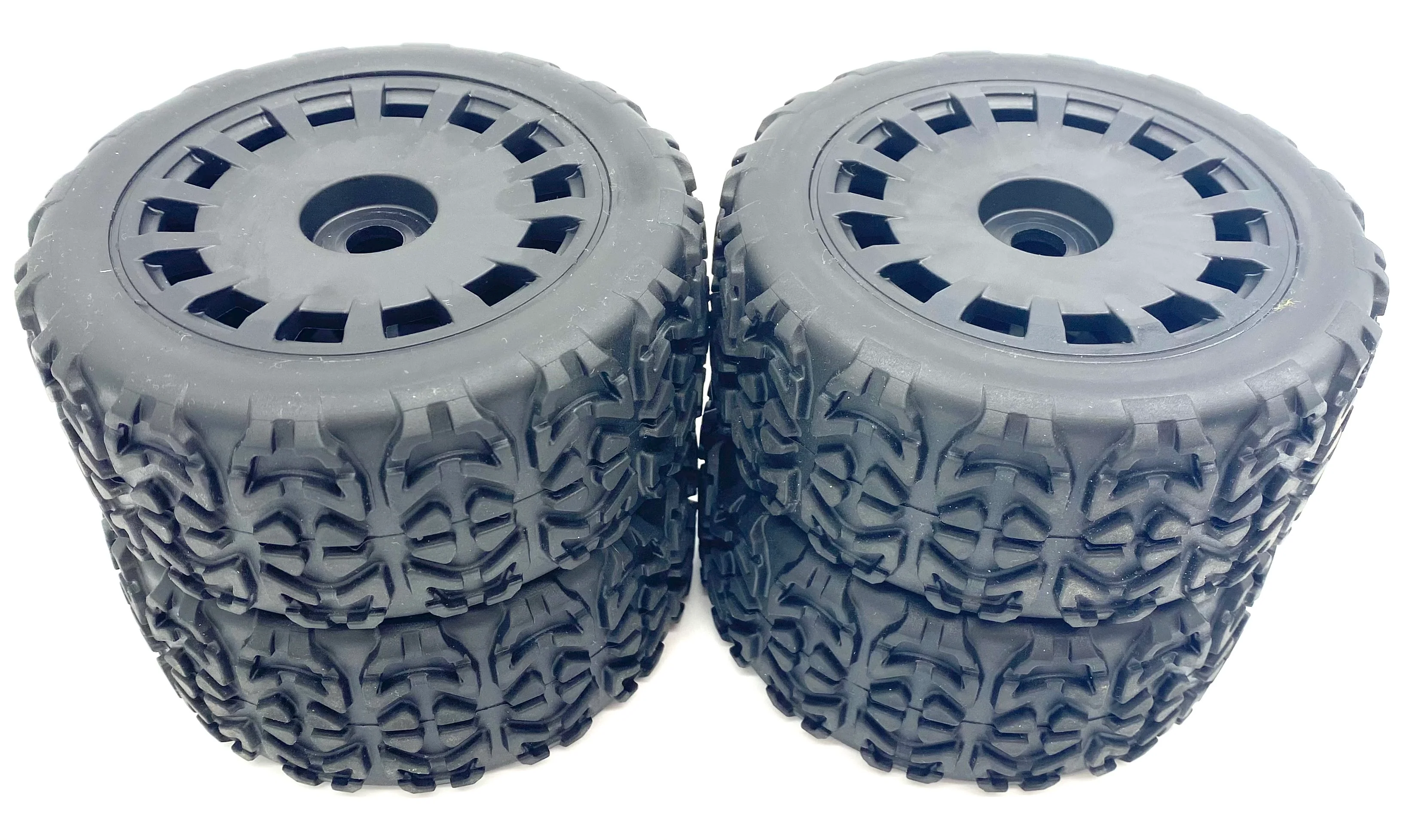 Team Corally SHOGUN - TIRES & Wheels (Truggy tyres black rims 6s XP C-00177 - Image 3