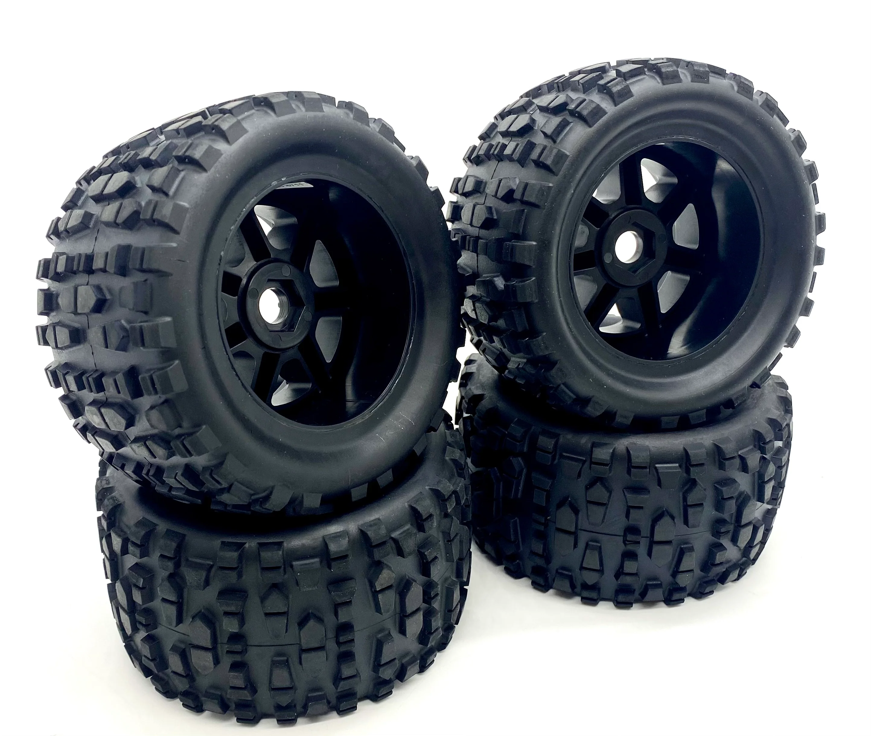 Team Corally SKETER - TIRES & Wheels (Off-Road Grabber tyres black rims C-00191 - Image 2