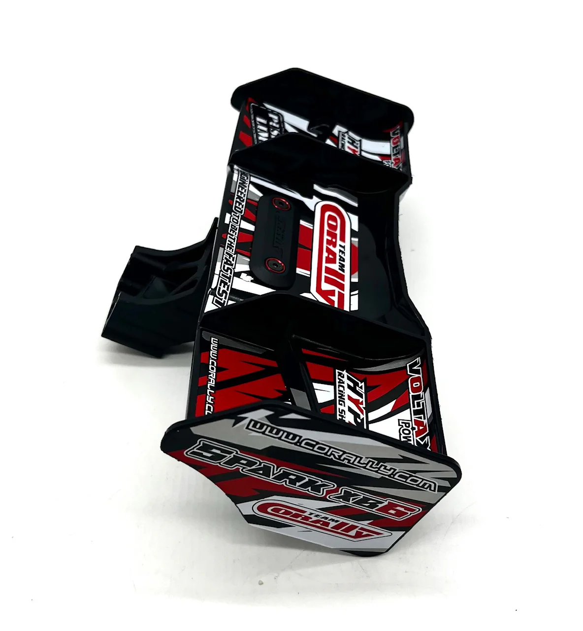 Team Corally SPARK XB6 - WING (rear spoiler black/red w/mount C-00285 - Image 2
