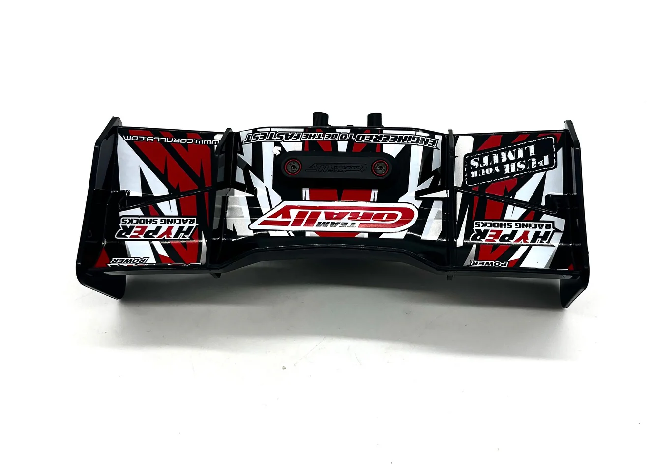 Team Corally SPARK XB6 - WING (rear spoiler black/red w/mount C-00285 - Image 3