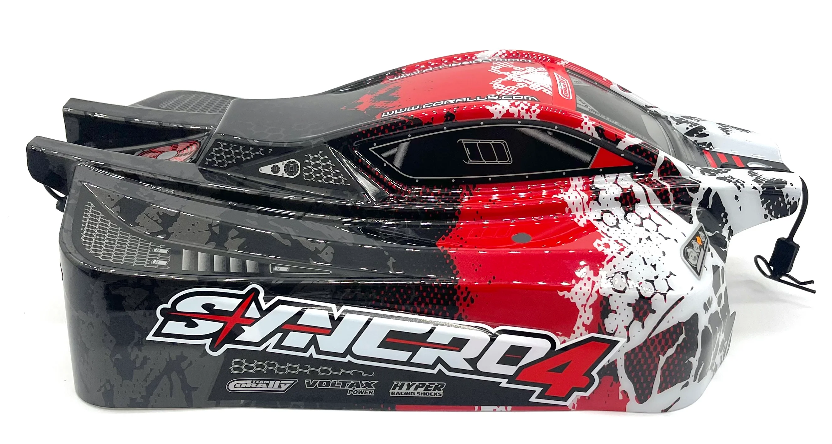 Team Corally SYNCRO-4 - Body (Red Painted Buggy C-00287 - Image 3