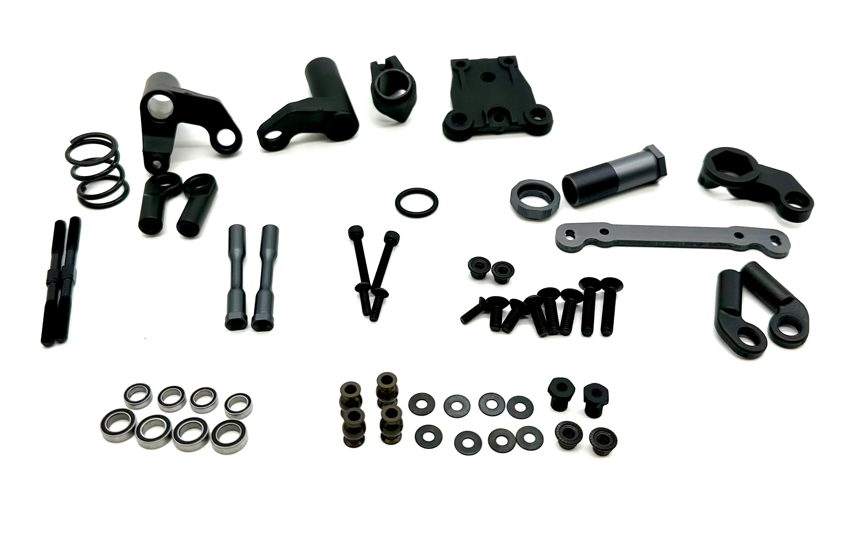 Tekno EB48 2.2 STEERING SET (Bags I & O) (Bell Crank, servo saver, ackerman plate TKR9005 - Image 2