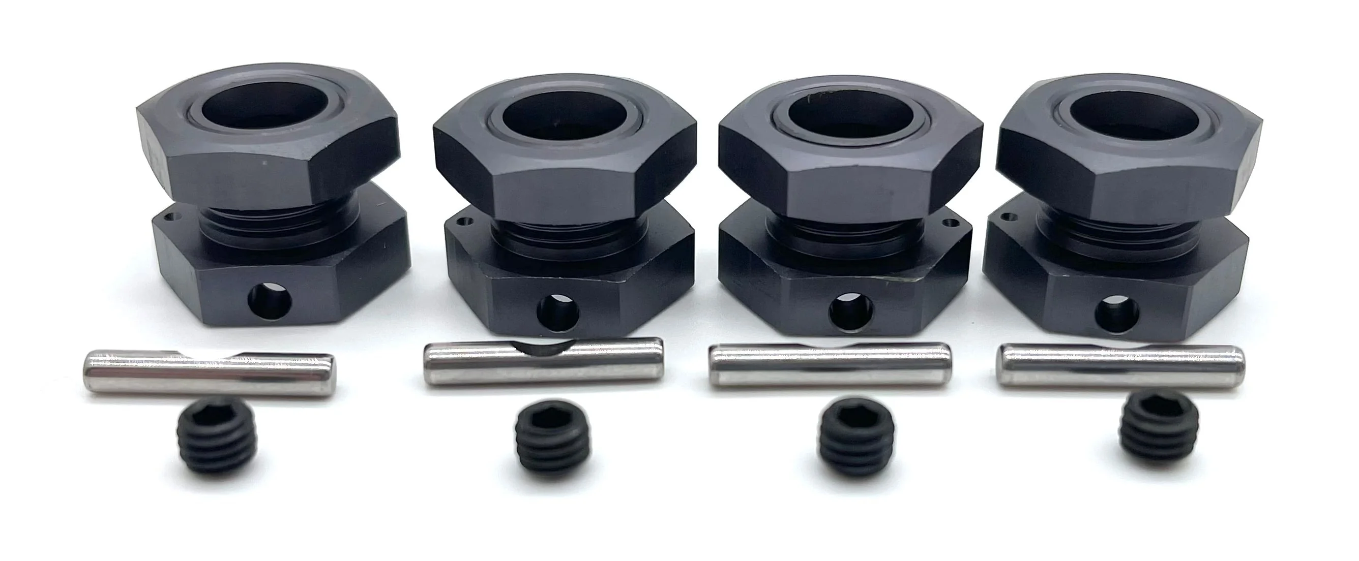 Tekno EB48 2.2 WHEEL HUBS hubs, nuts, pins and set screws (set of 4) TKR9005 - Image 2