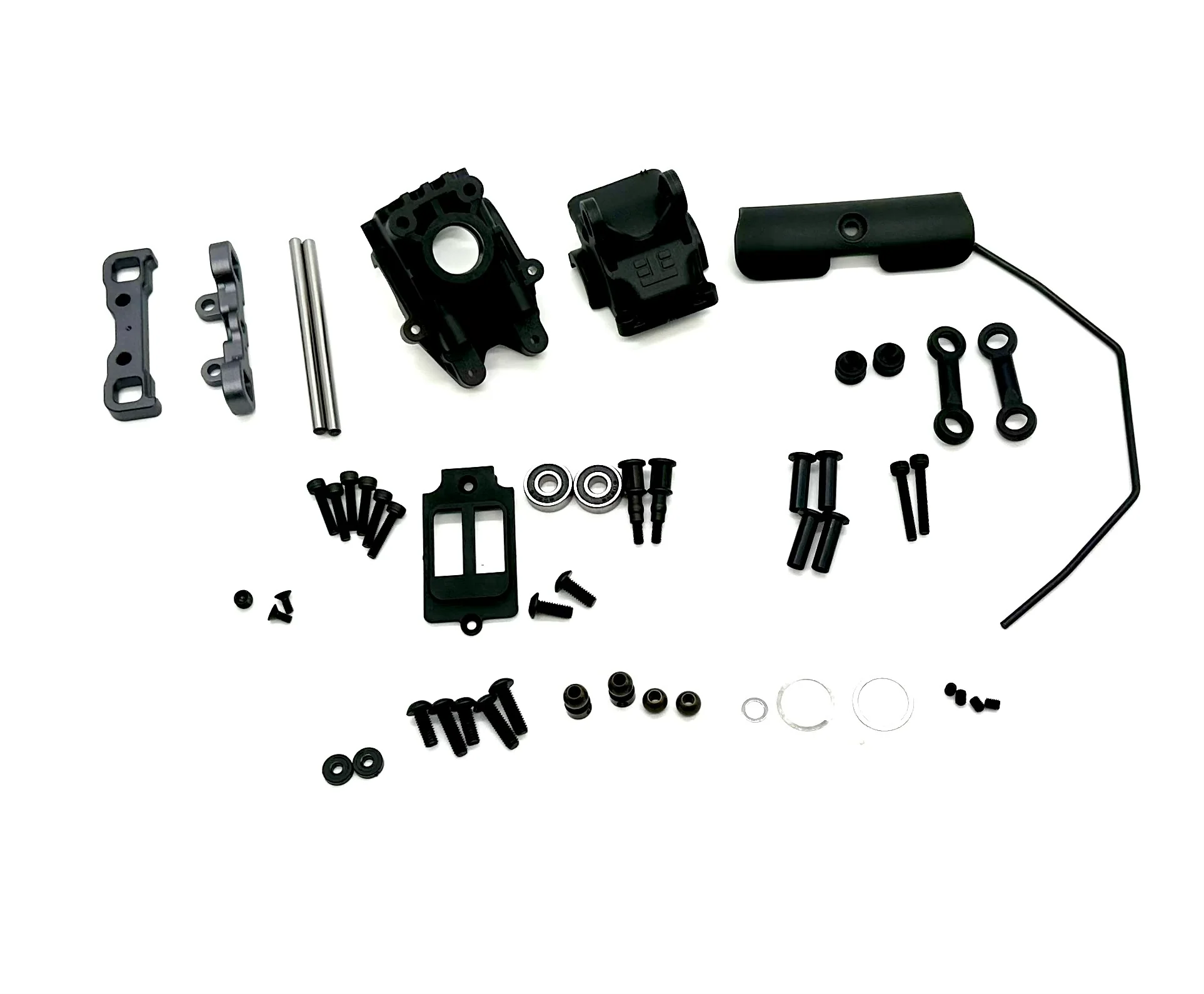 Tekno EB48 2.2 FRONT SUSPENSION (Bags C&G) (Sway bar, gear box, arm mounts TKR9005 - Image 2