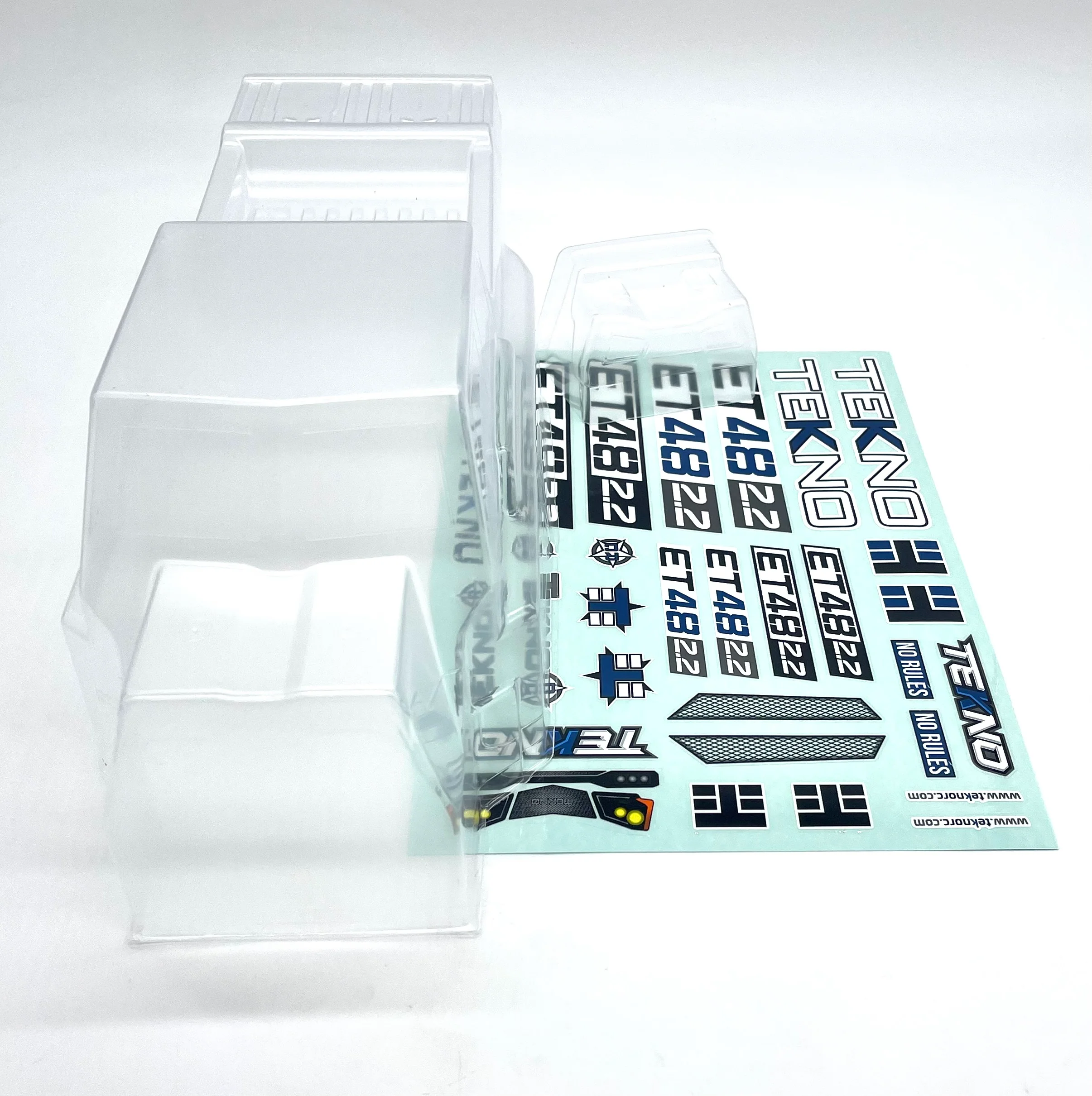 Tekno ET48 2.2 CLEAR BODY shell cover & Window Mask (TKR9645B) TKR9605