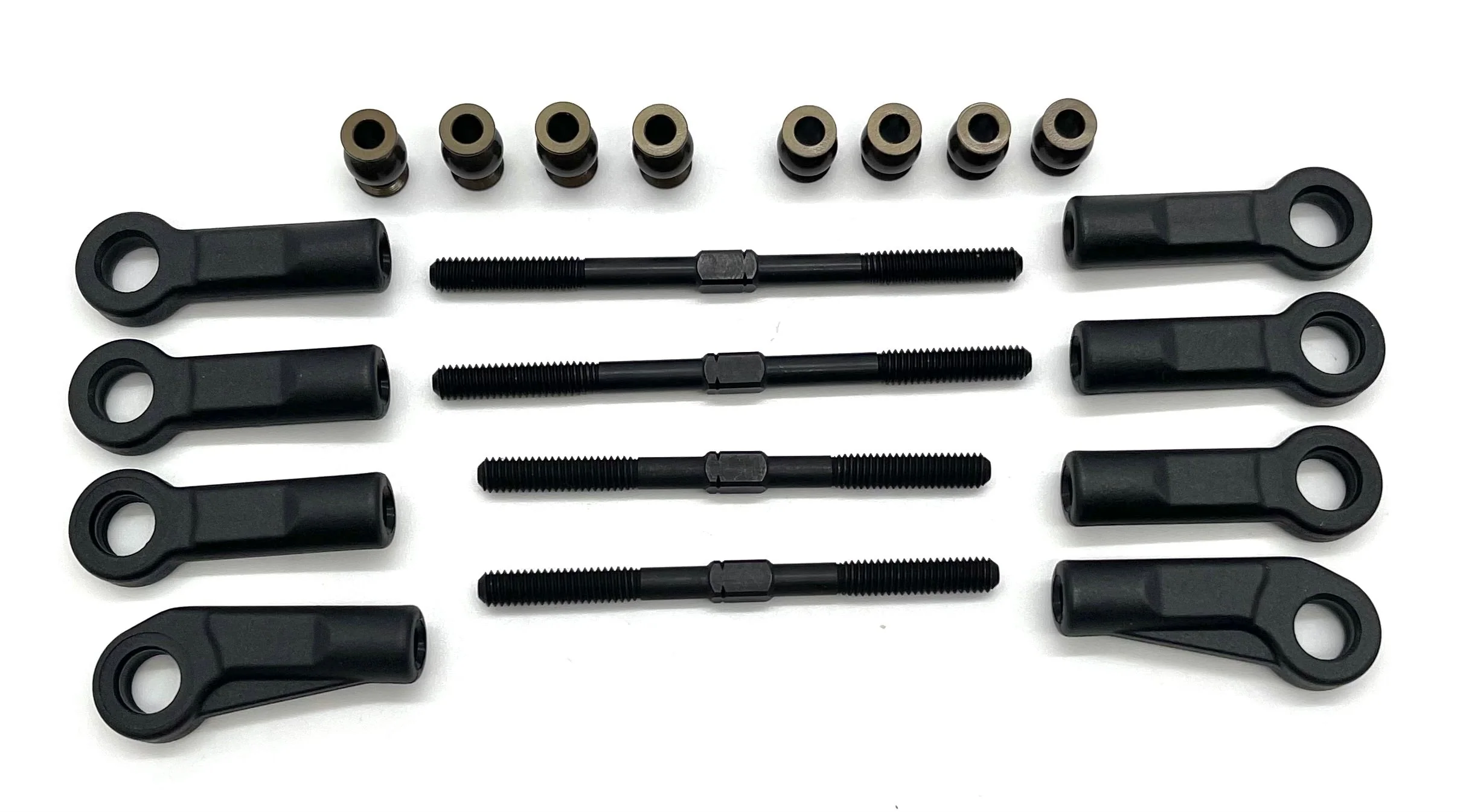 Tekno MT410 2.0 CAMBER LINKS front/rear (Bags E & F) turnbuckles, ball, rod ends TKR9501 - Image 3