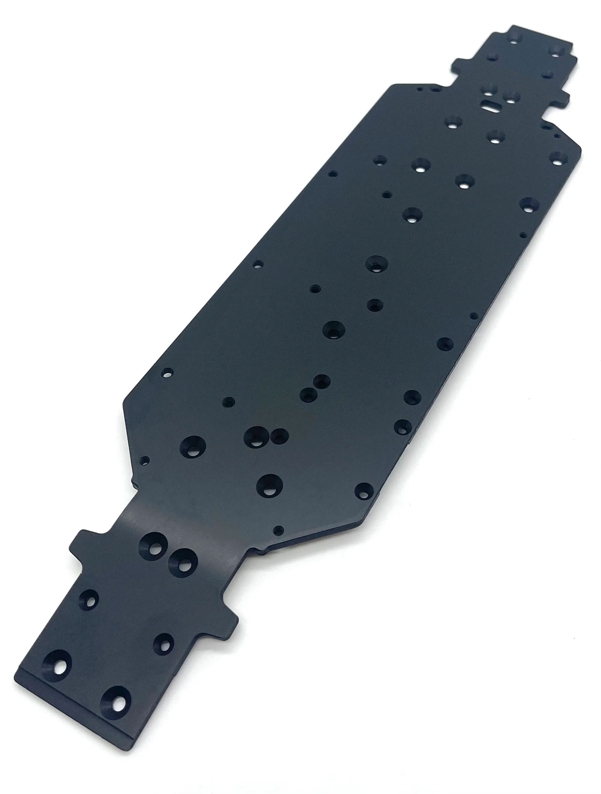 Tekno MT410 2.0 CHASSIS (TKR9502) 7075, black anodized, lightened TKR9501 - Image 4
