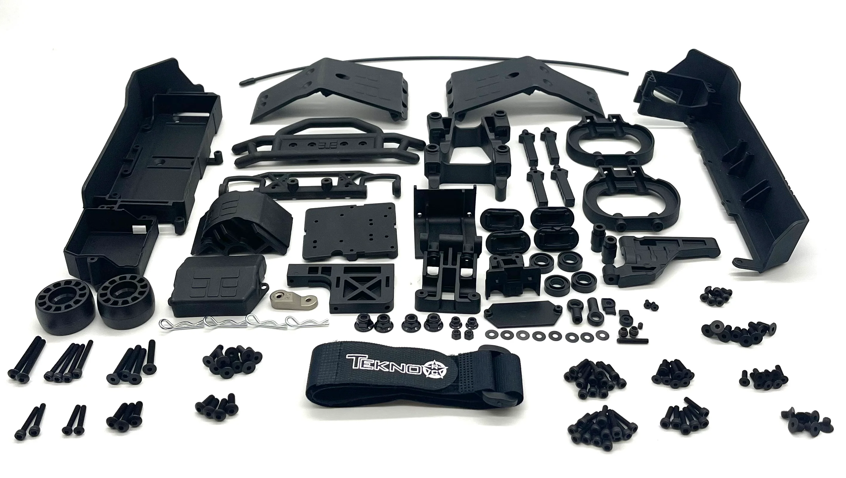 Tekno MT410 2.0 PLASTIC SET (Servo Mount, ESC tray, RX Box, mud guard, braces) TKR9501 - Image 2