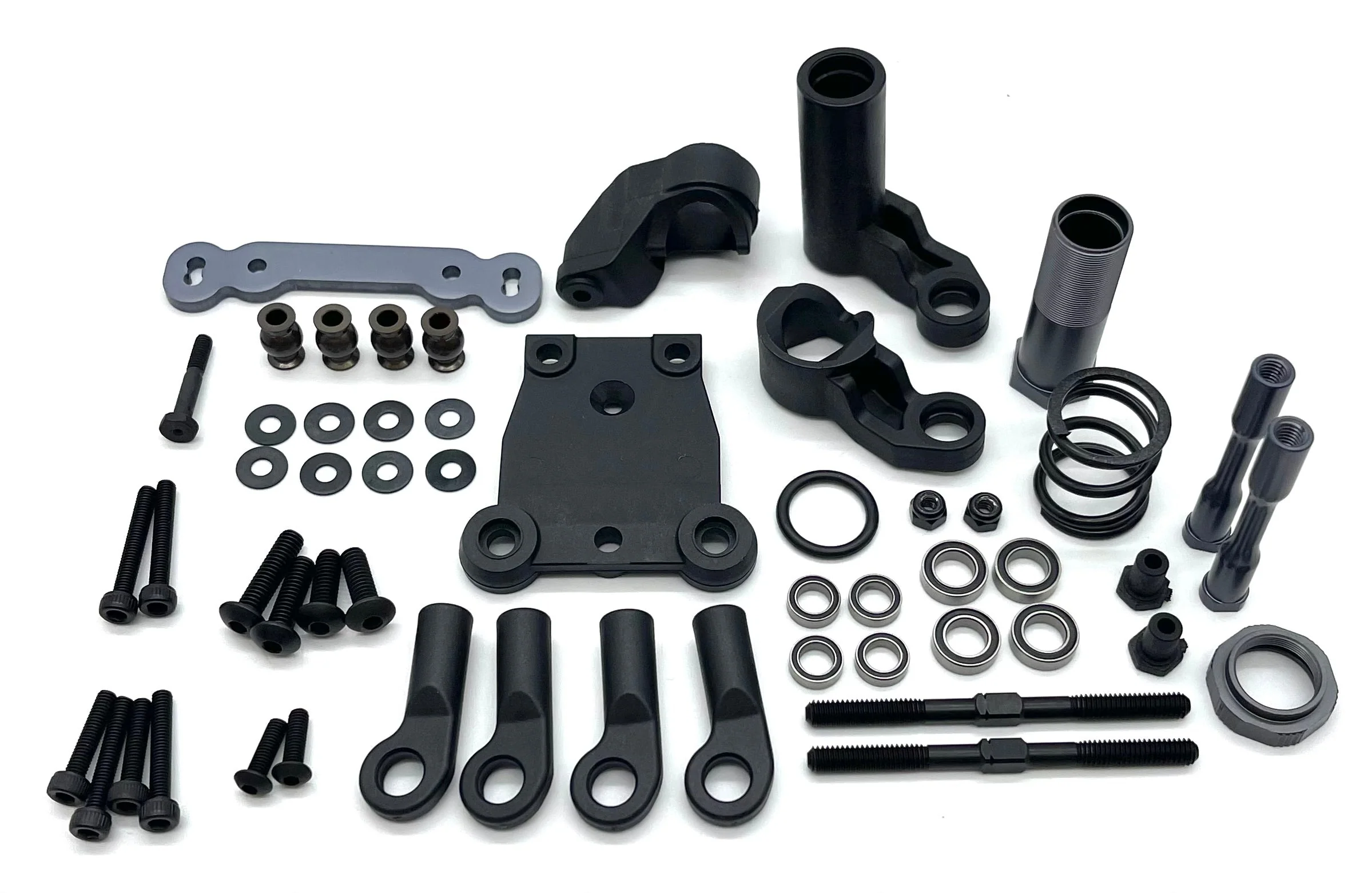 Tekno MT410 2.0 STEERING SET (Bag G) (Bell Crank, servo saver upper ackerman plate TKR9501
