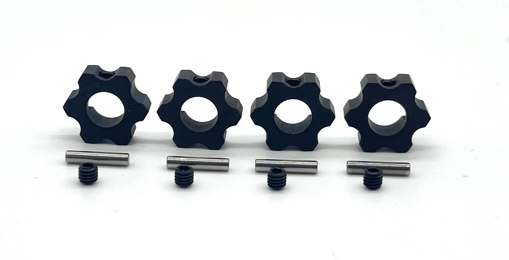 Tekno MT410 2.0 WHEEL HEXES hexes, pins and set screws (set of 4) TKR9501 - Image 2