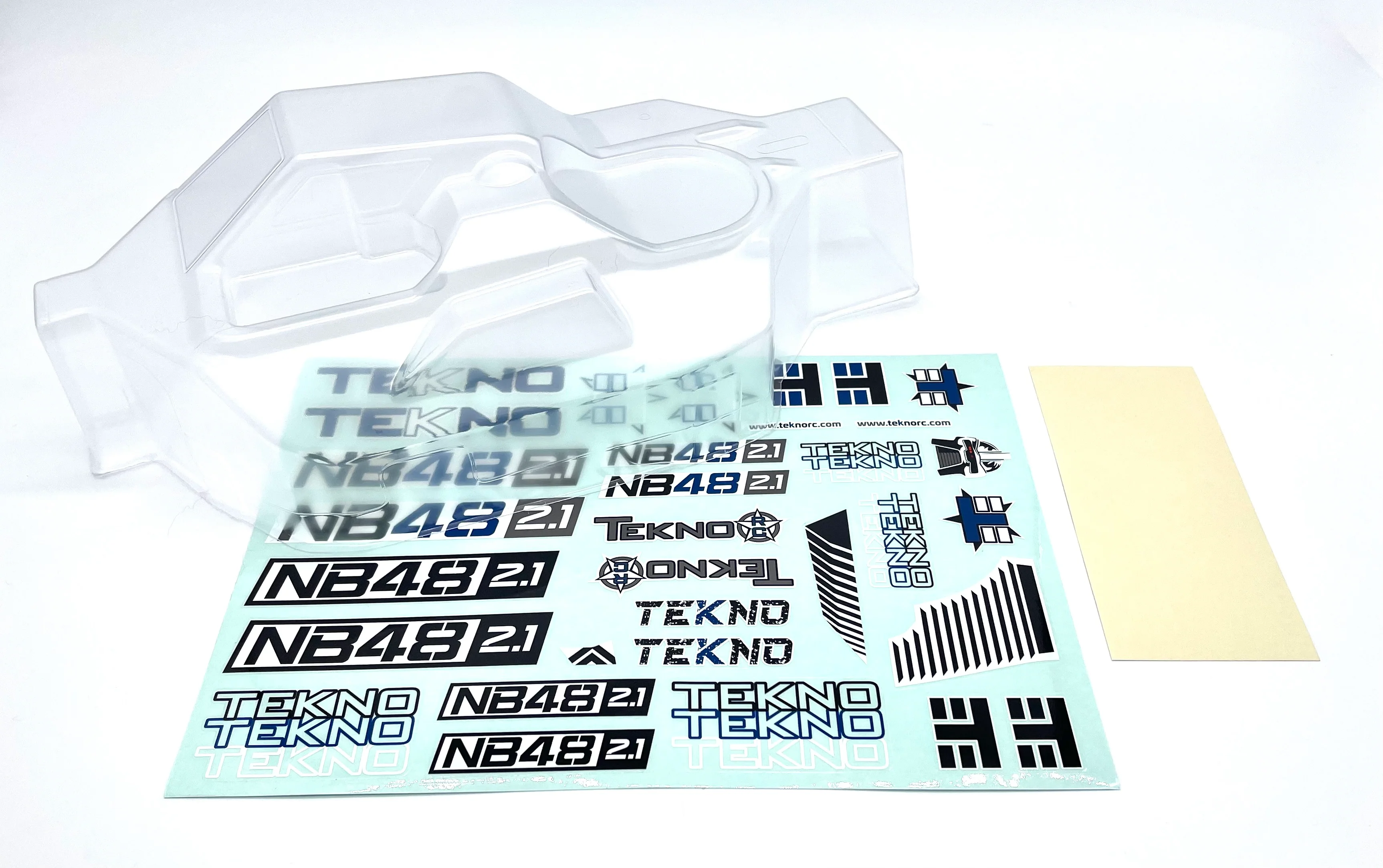 Tekno NB48 2.2 Nitro CLEAR BODY shell cover & Window Mask (TKR9345B) TKR9305 - Image 2