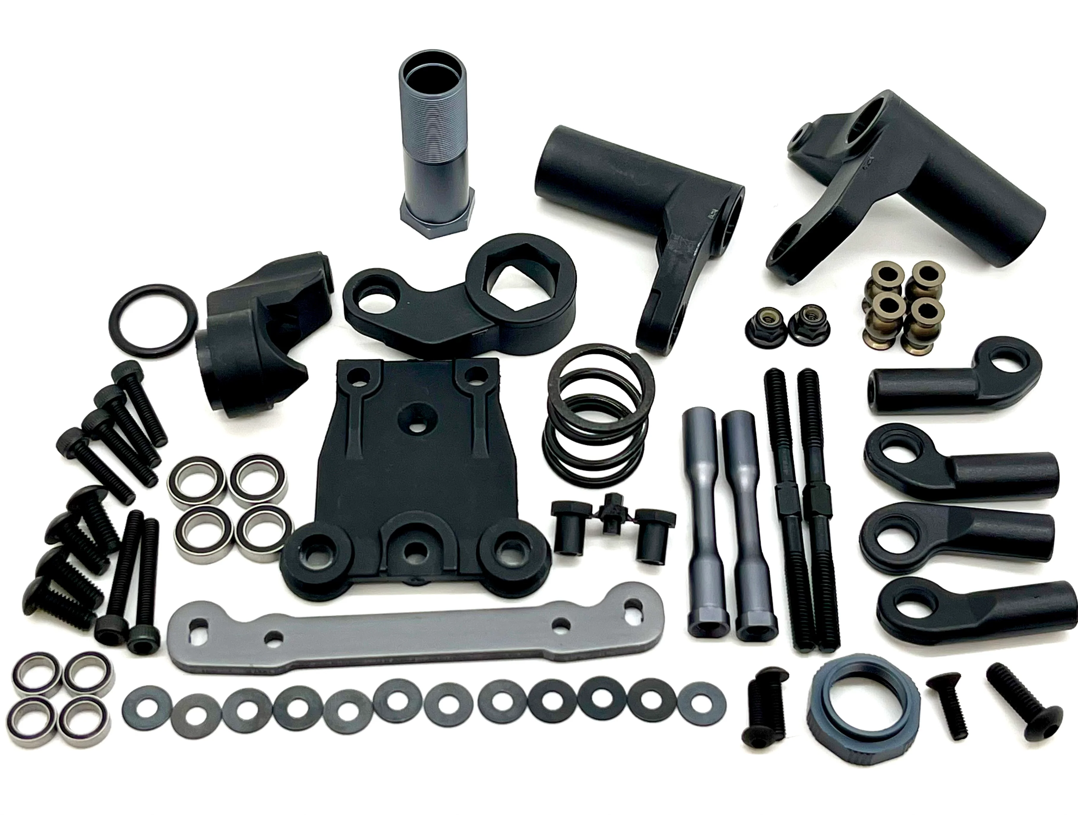 Tekno NB48 2.2 Nitro STEERING SET (Bag J) (Bell Crank, servo saver upper ackerman plate TKR9305 - Image 3