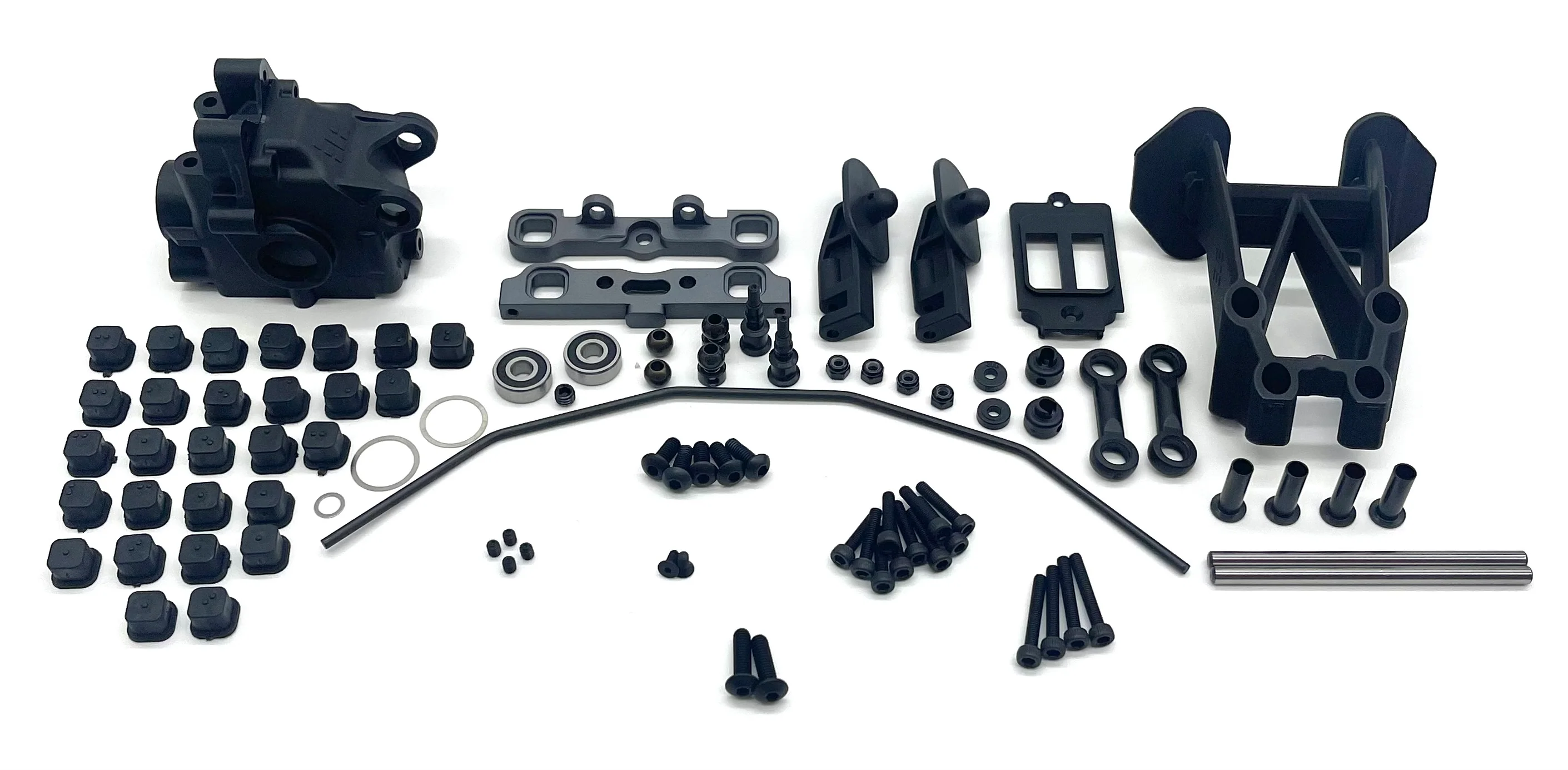 Tekno NT48 2.2 REAR SUSPENSION (Bag E&F) (Sway Bar, Gear box, hinge pin braces, pins TKR9401