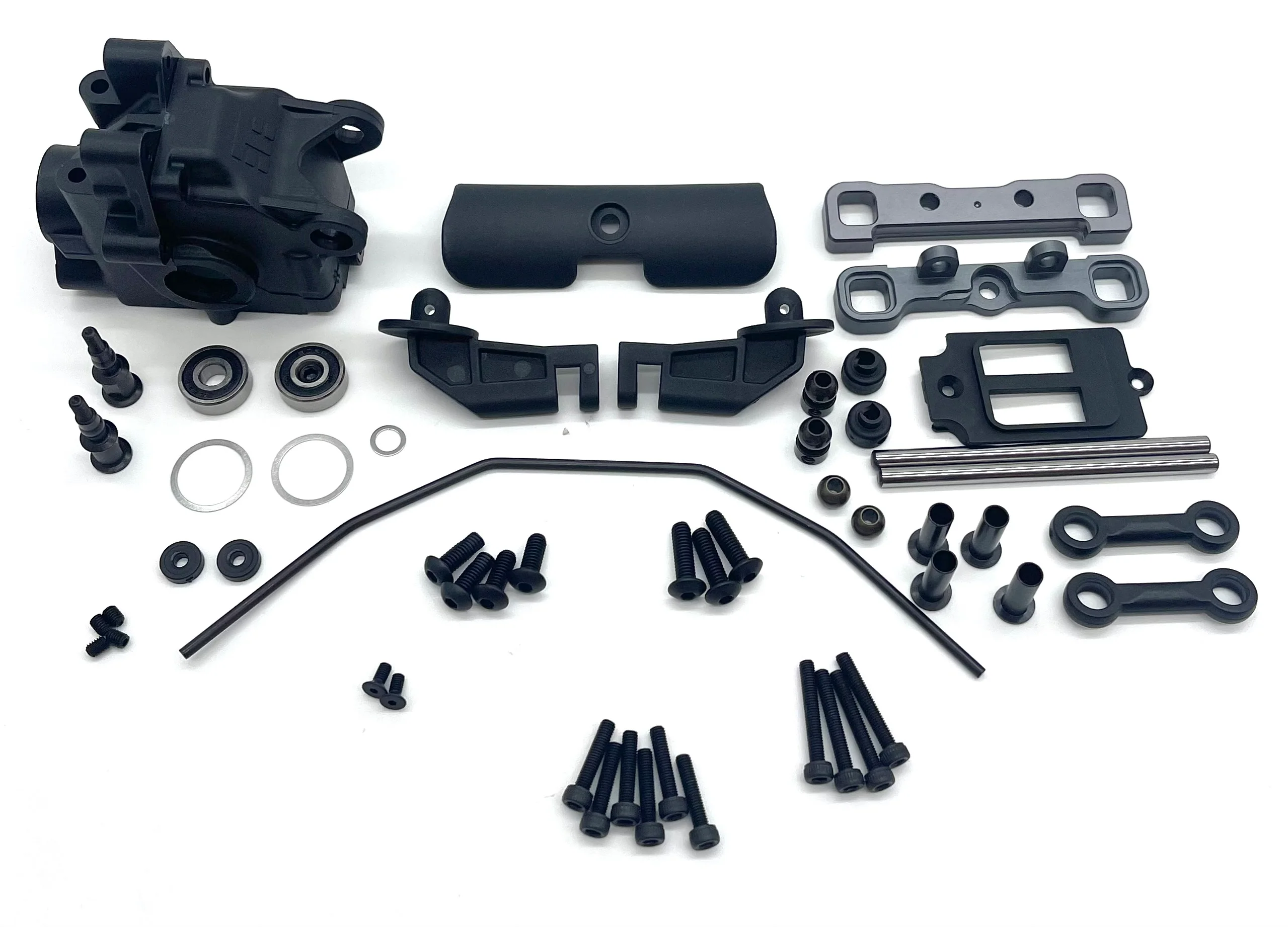 Tekno NT48 2.2 FRONT SUSPENSION (Bags D&H) (Sway bar, gear box, arm mounts TKR9401 - Image 2