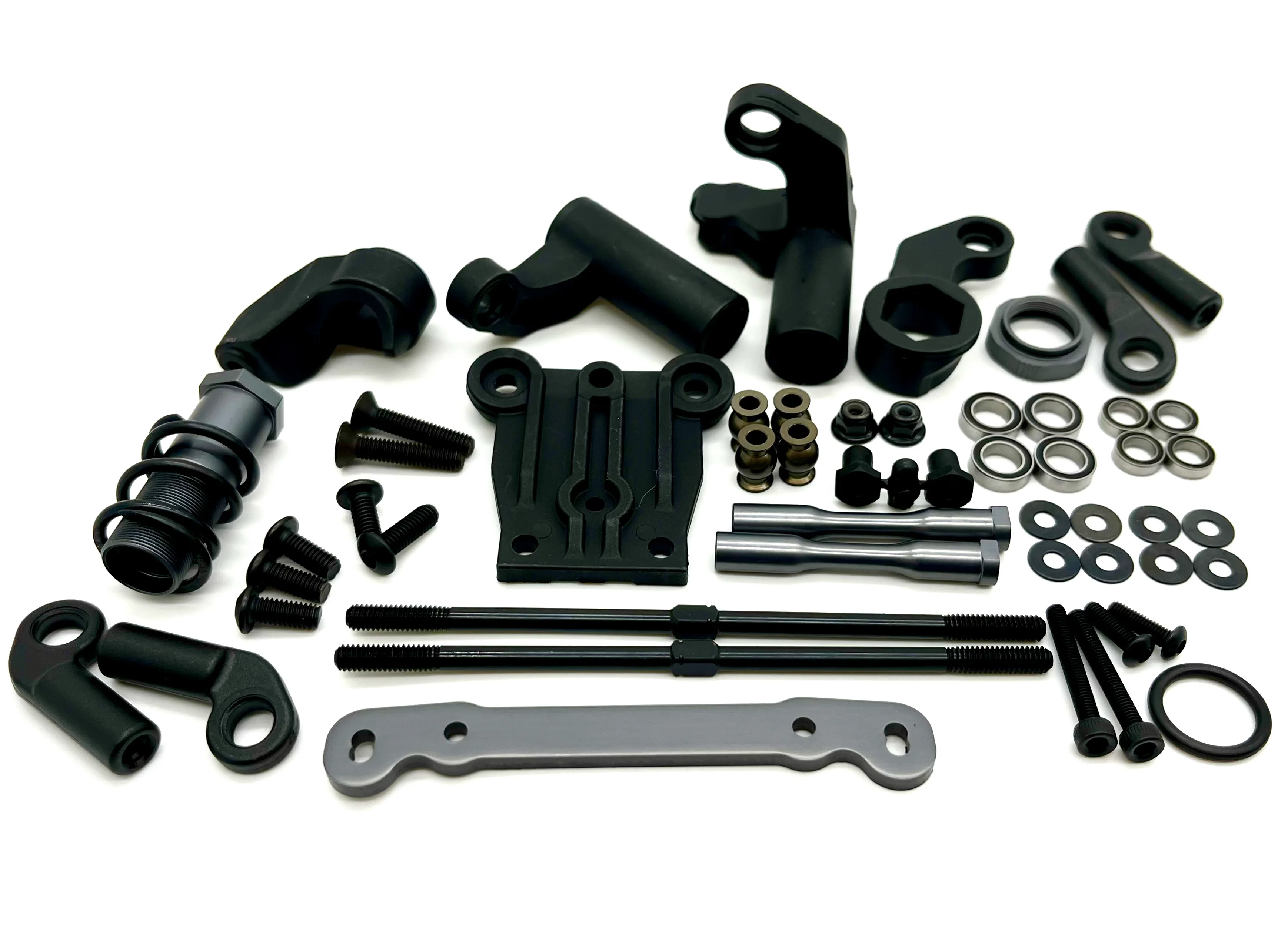 Tekno NT48 2.2 STEERING SET (Bag J, K & P) (Bell Crank, servo saver ackerman plate, linkage TKR9401