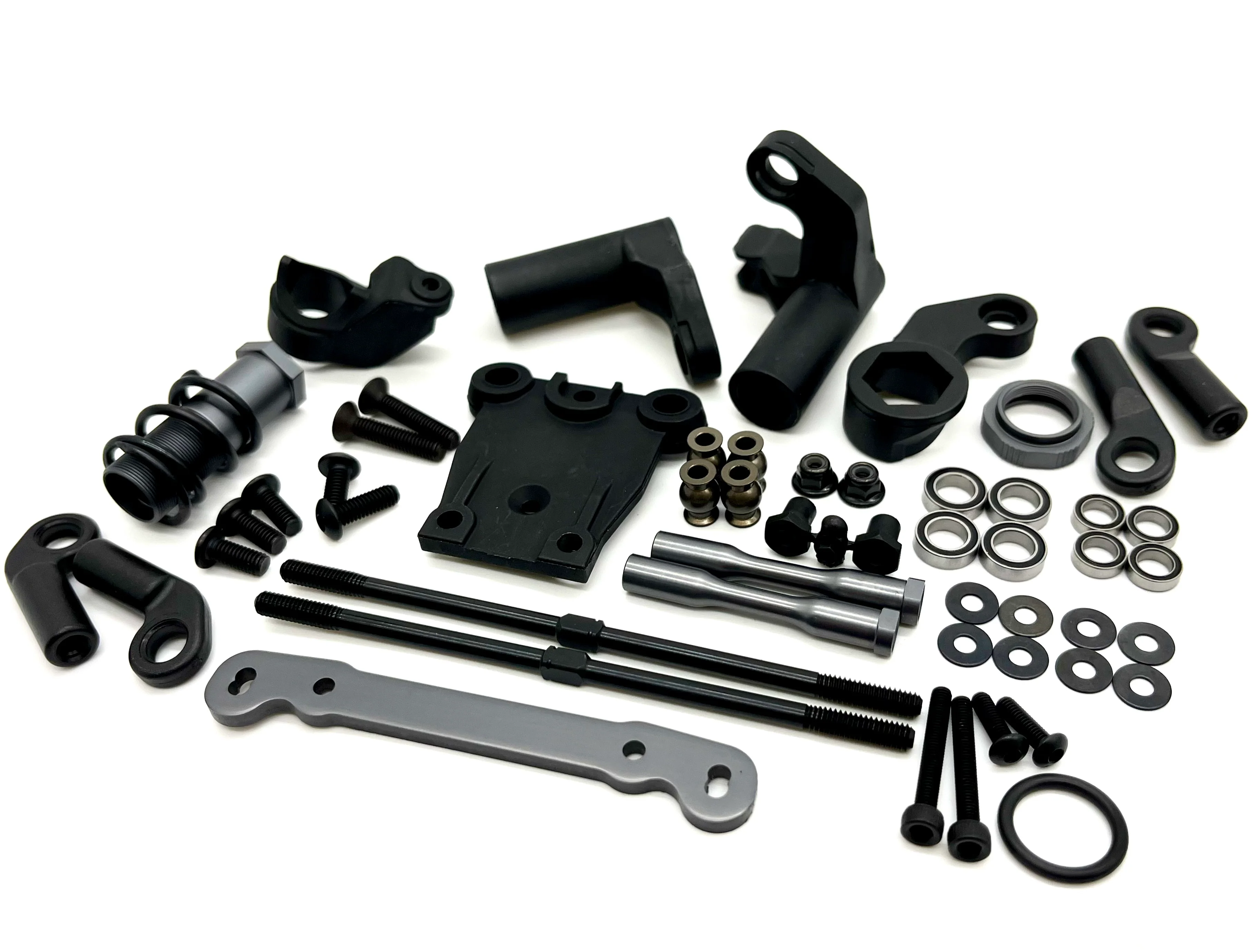 Tekno NT48 2.2 STEERING SET (Bag J, K & P) (Bell Crank, servo saver ackerman plate, linkage TKR9401 - Image 3