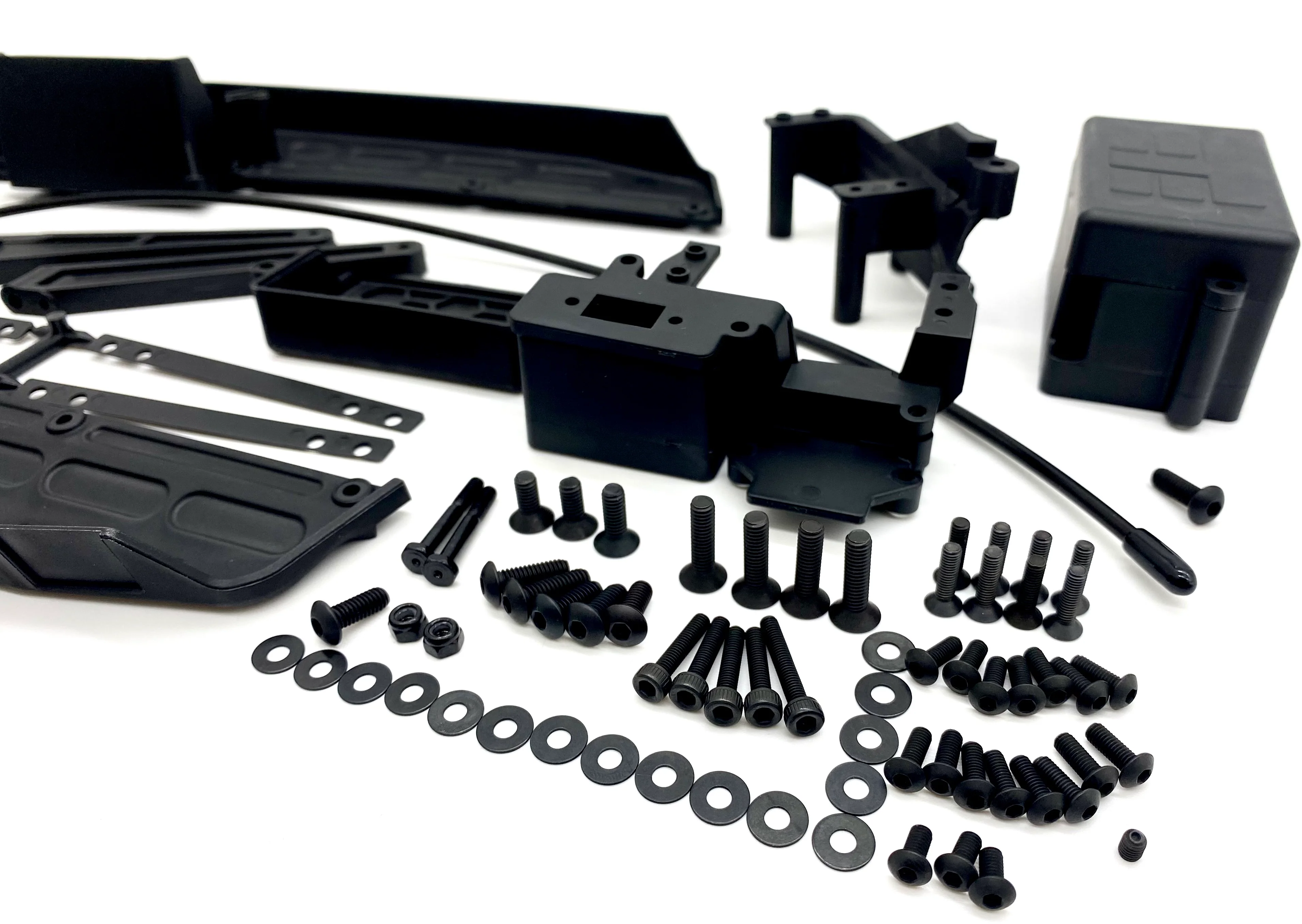 Tekno NT48 PLASTIC SET (Bags K & N) Mud guards, Servo Mount, ESC tray, RX Box TKR9400 - Image 3