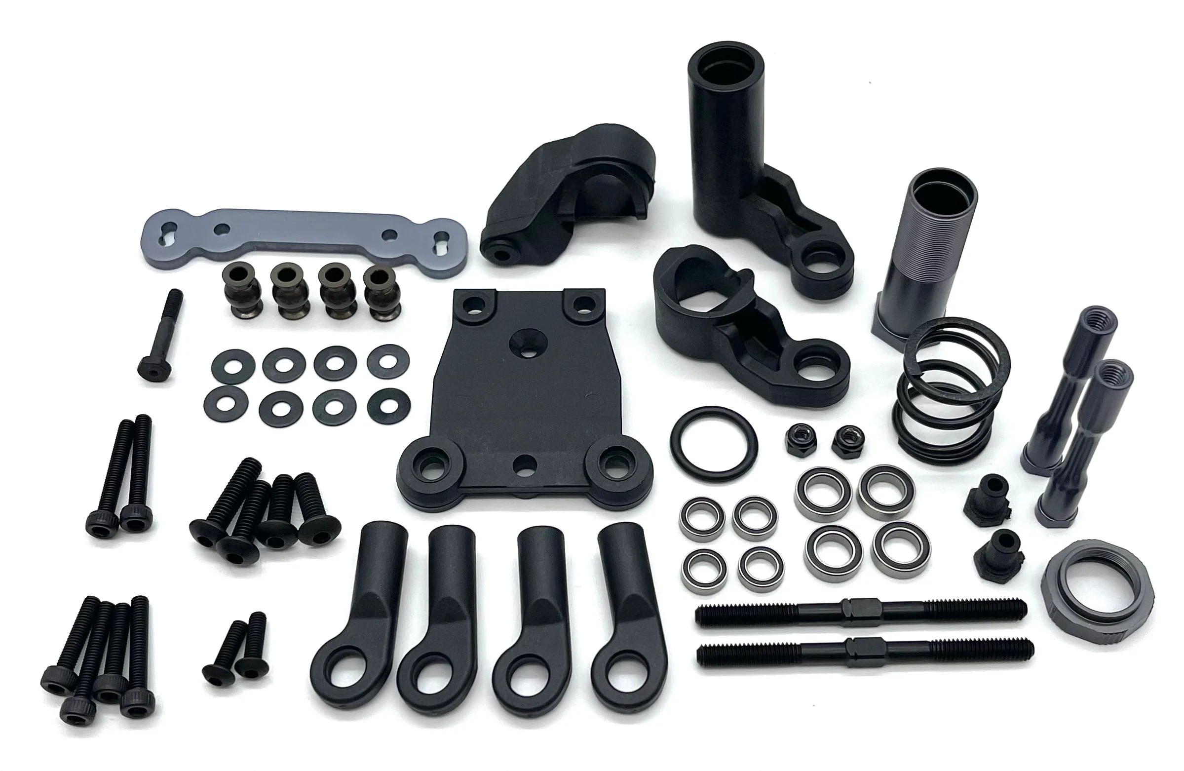 Tekno SCT410 2.0 STEERING SET (Bag I) (Bell Crank, servo saver upper ackerman plate TKR9500