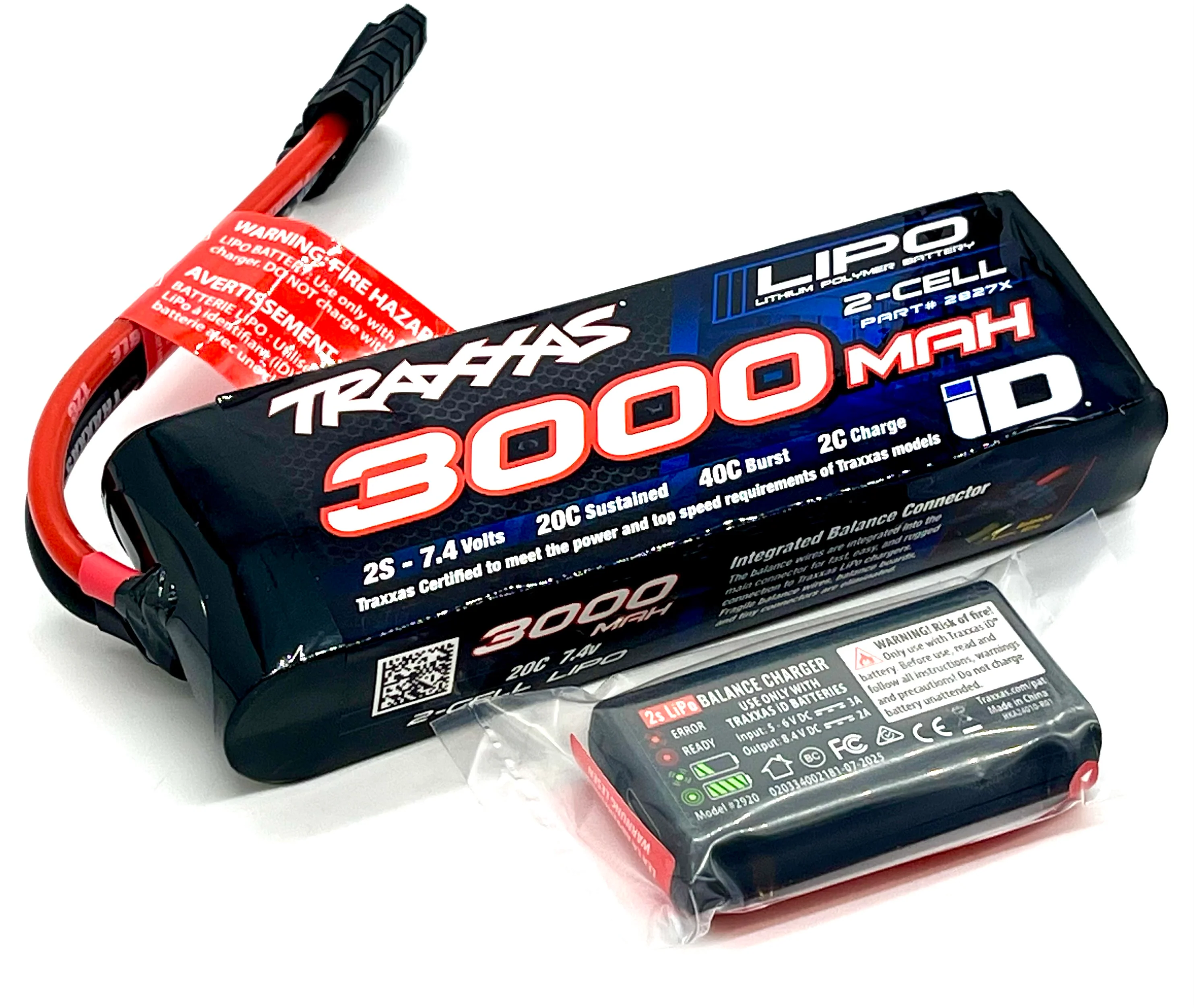 Traxxas 2-Cell LiPo Battery & USB-C Charger TRX-4 Pathfinder slash stampede 2827x TRA2920