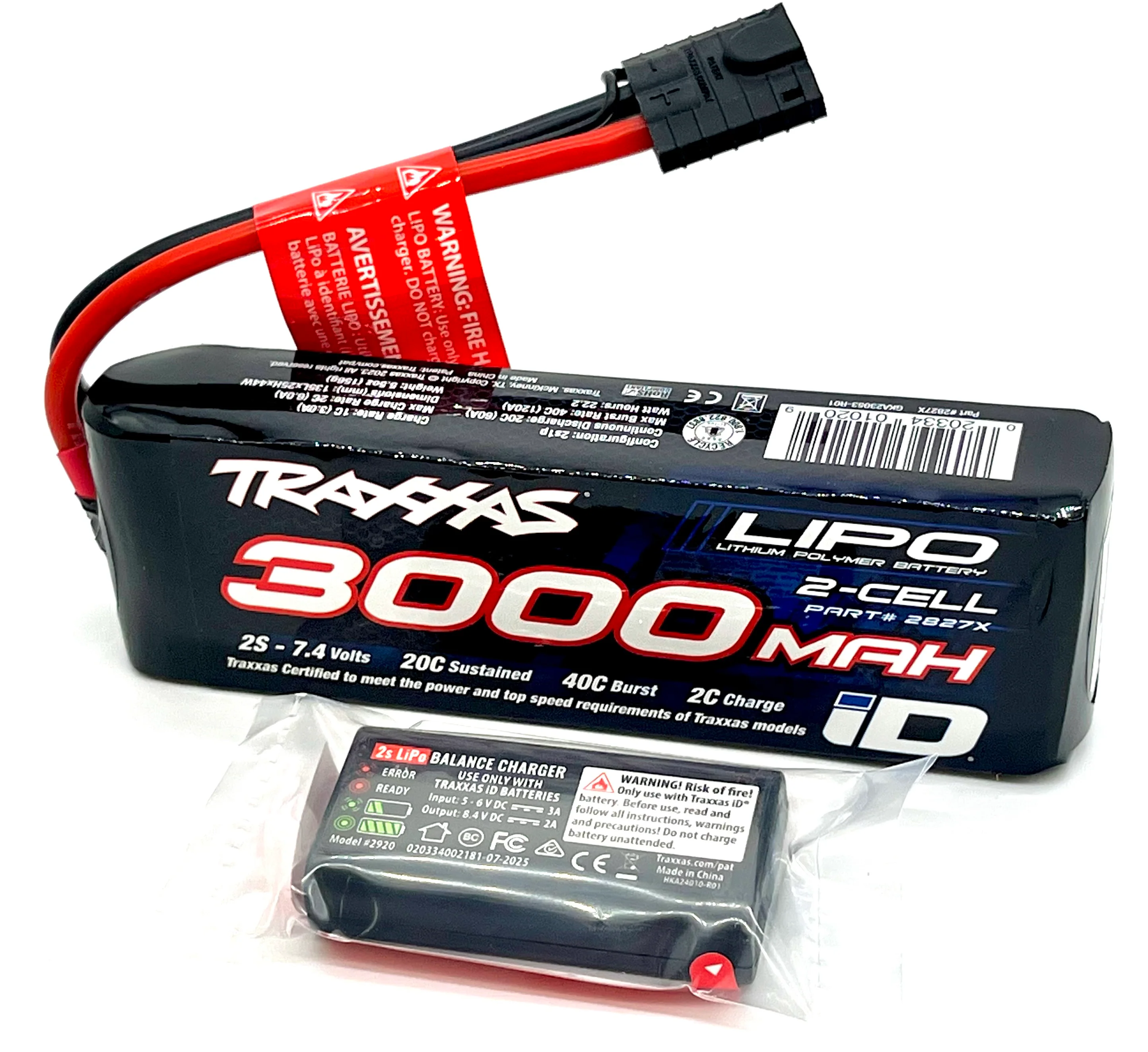Traxxas 2-Cell LiPo Battery & USB-C Charger TRX-4 Pathfinder slash stampede 2827x TRA2920 - Image 2