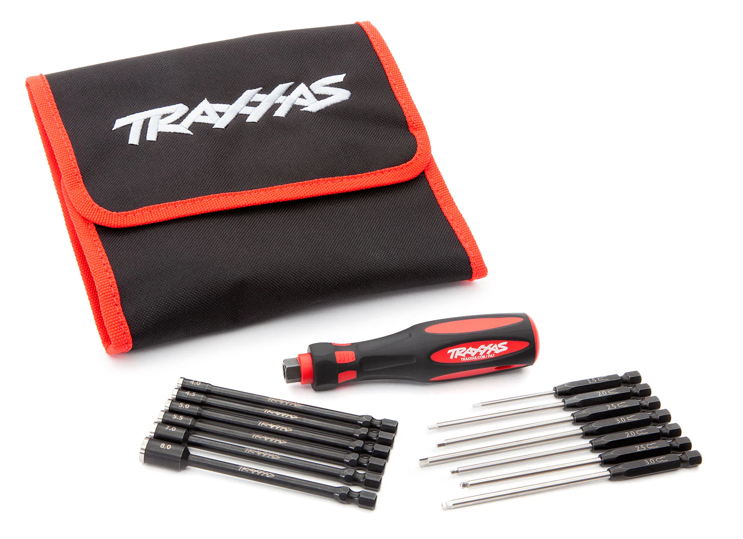 TRAXXAS Tools - Speed Bit Master Set TRA8710 travel pouch, premium handle hex drivers