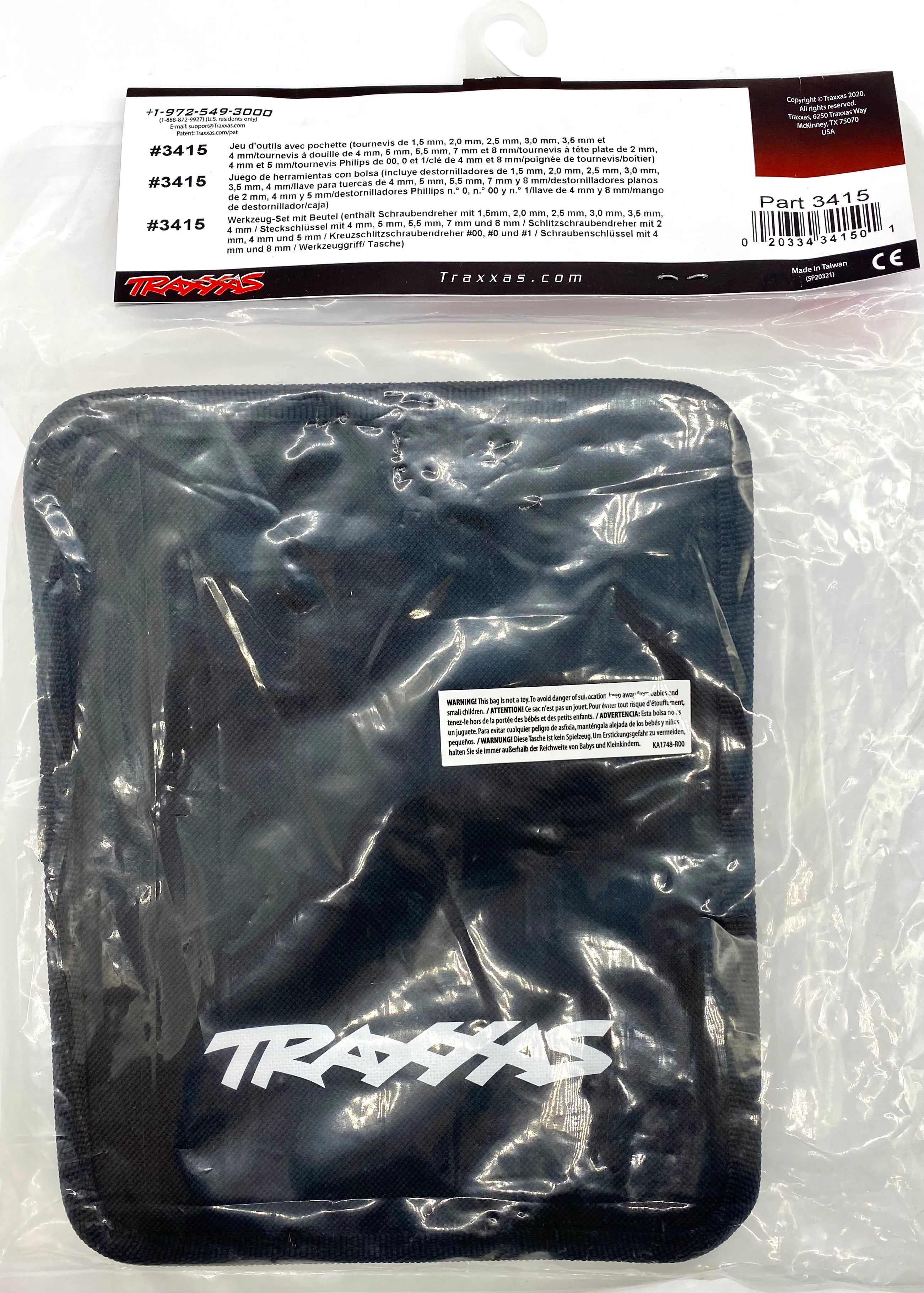 TRAXXAS Tools - TRA3415 tool kit travel pouch, handle hex nut drivers phillips wrench - Image 3