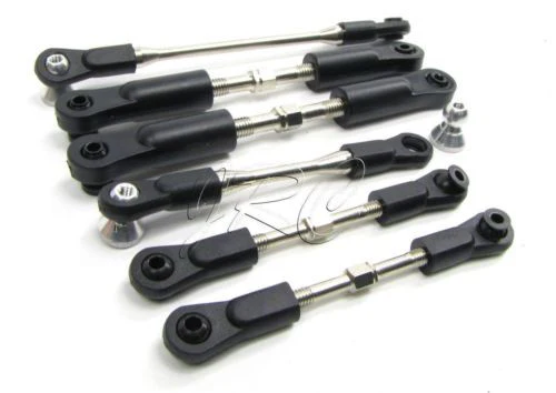 TROPHY Buggy TIE RODS, Turnbuckles Anti-bending 101104 101024 (HPI flux 107016