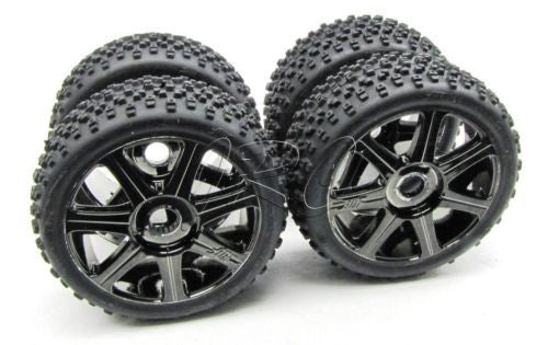 TROPHY Buggy TIRES & Wheels 1/8 17mm hex HB66744 tyres HB66768 (HPI flux 107016
