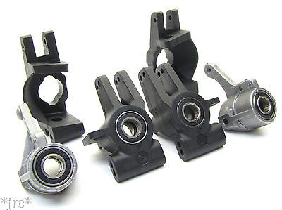 TROPHY Truggy FRONT/REAR HUBS, Bearings, Carriers 101015 Buggy *(HPI flux 107018